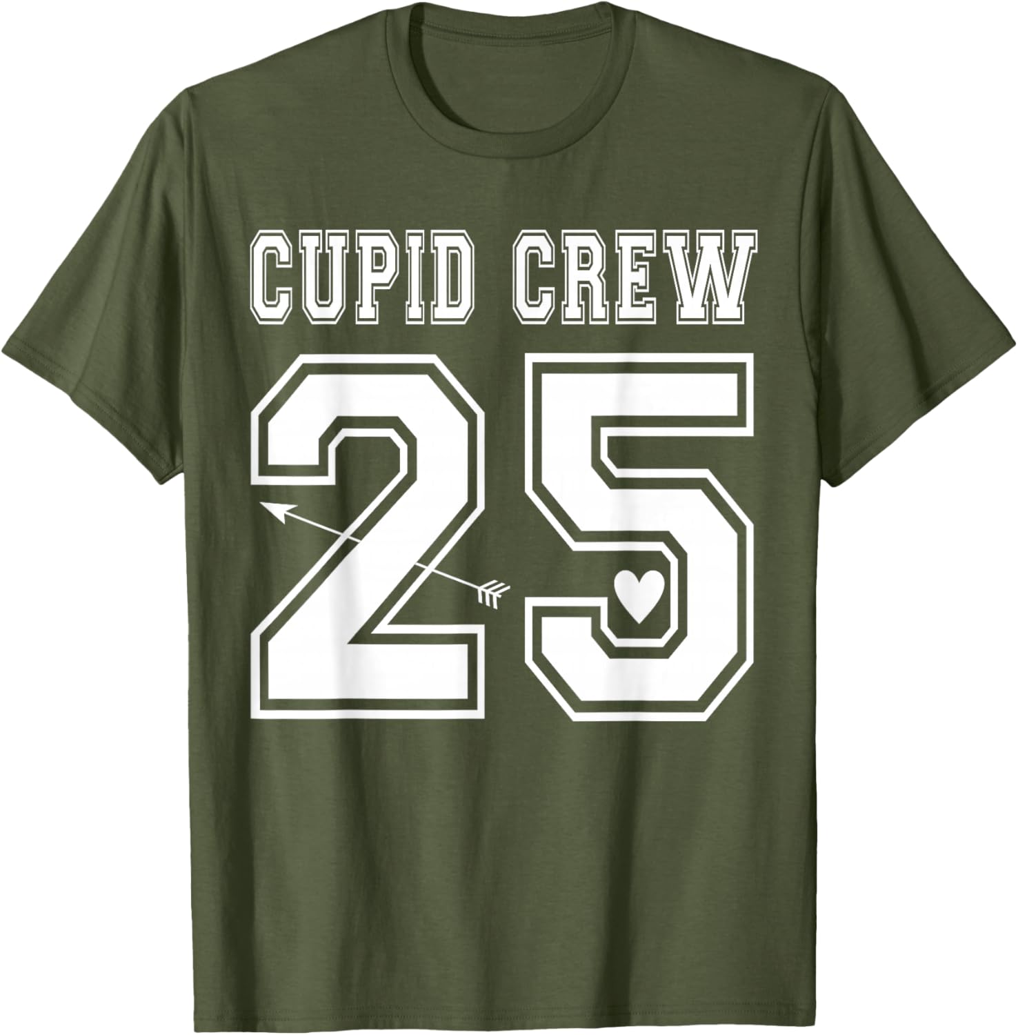 Cupid Crew 2025 Valentine's Day Love Sports Jersey Style T-Shirt - 25