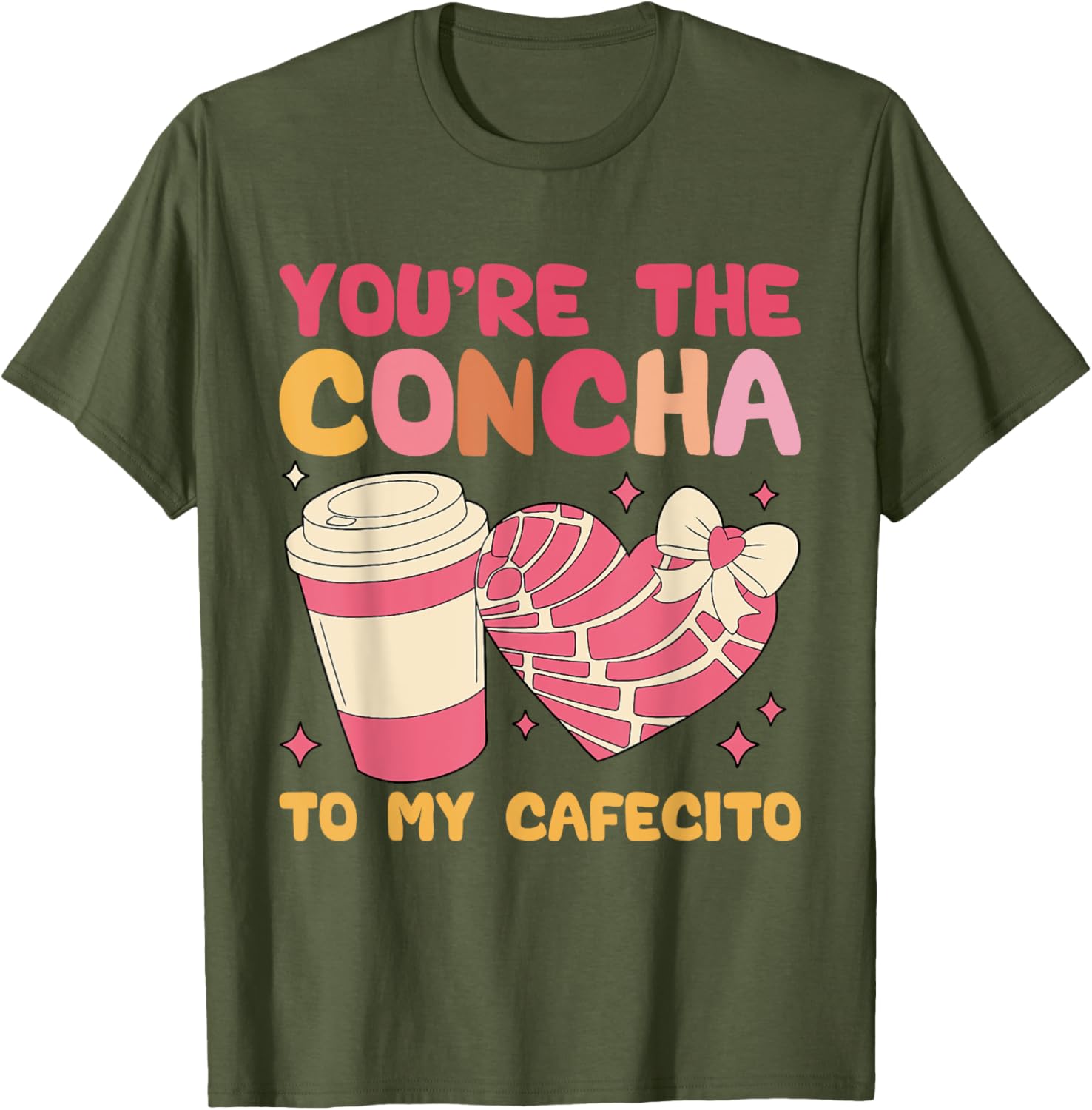 You're the Concha to My Cafecito Funny Mexican Valentine's T-Shirt - 18