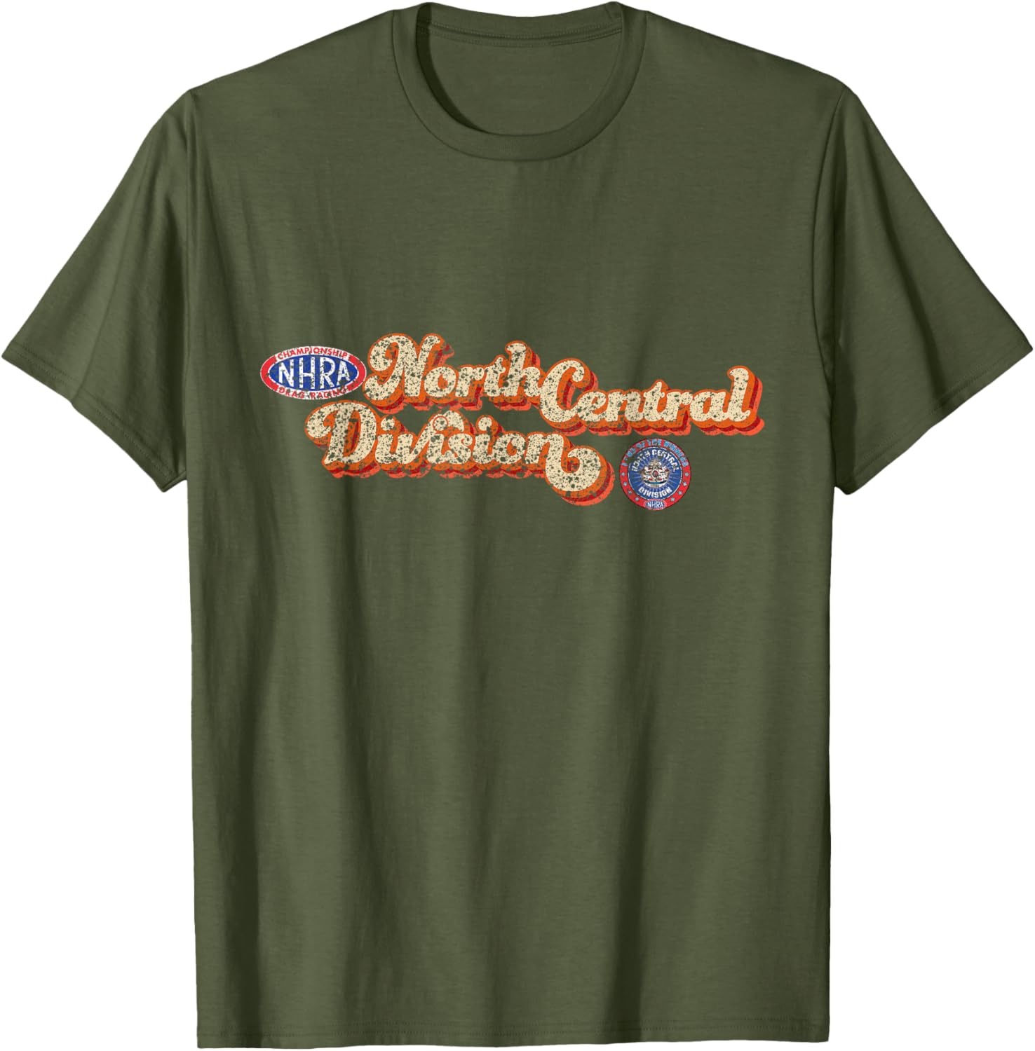Vintage NHRA North Central Division T-Shirt for Racing Fans - 12