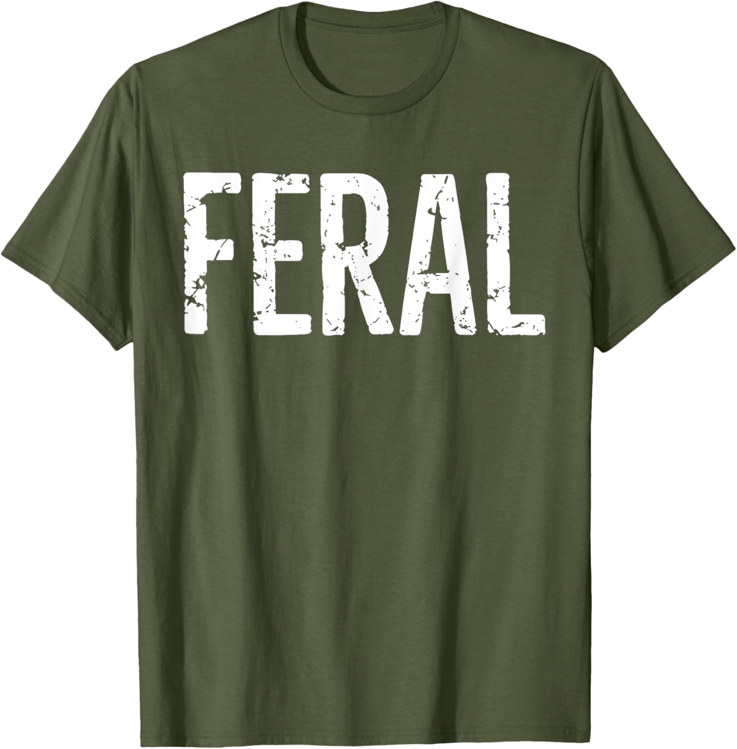 Feral Shirt Retro Vintage Funny Quote T-Shirt for Men and Women - 3