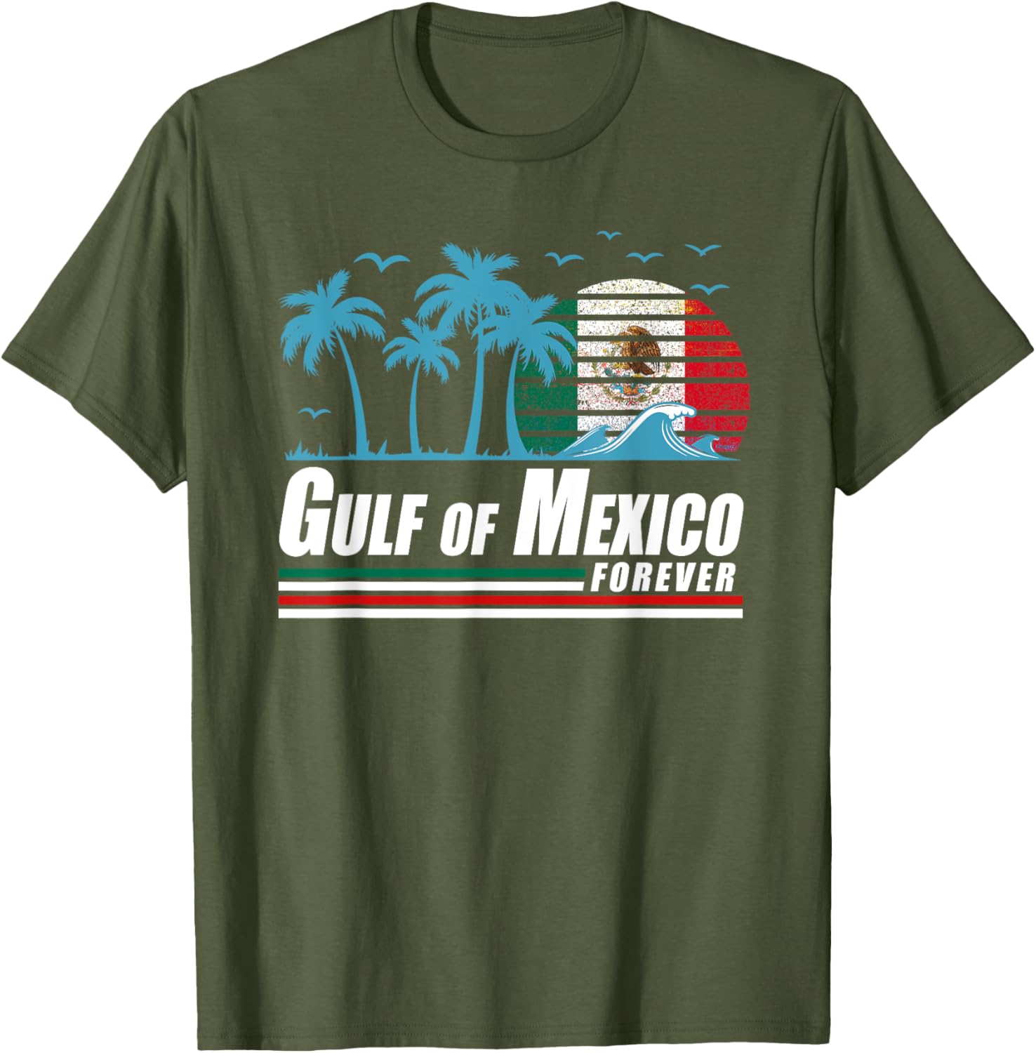 Retro Gulf of Mexico T-Shirt for Coastal Vibes and Vintage Style - 12