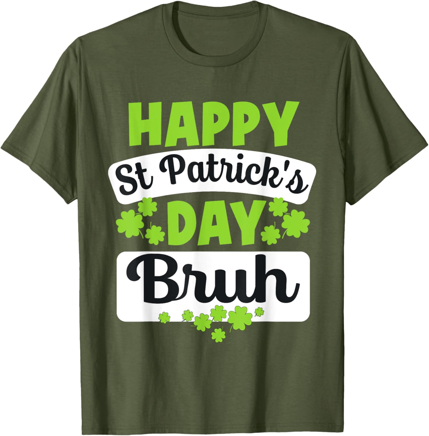 Funny Bruh St Patricks Day Shamrock Meme T-Shirt for Bro Style - 6