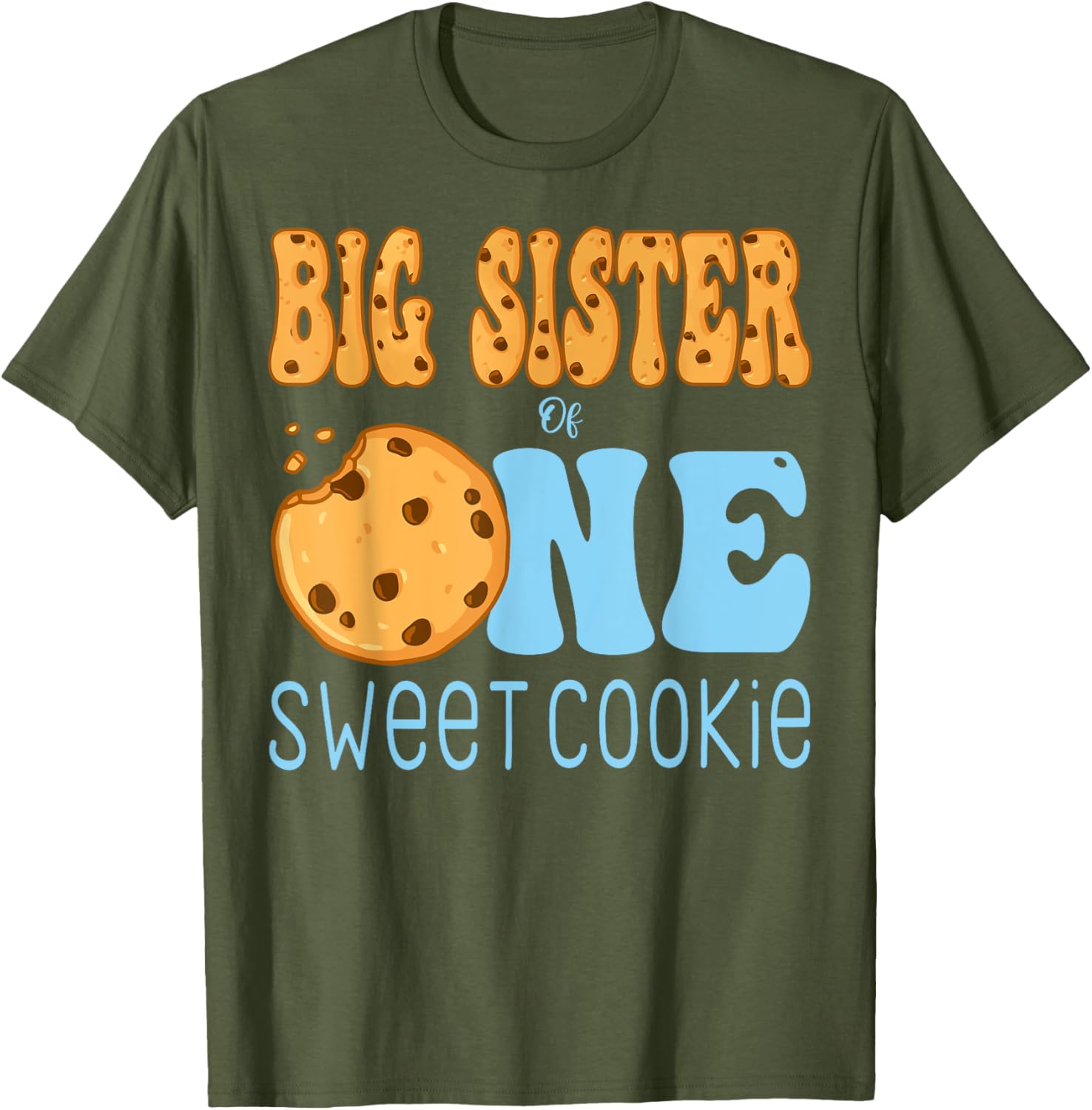 Big Sister Cookies and Milk Birthday Party T-Shirt for Kids - 6