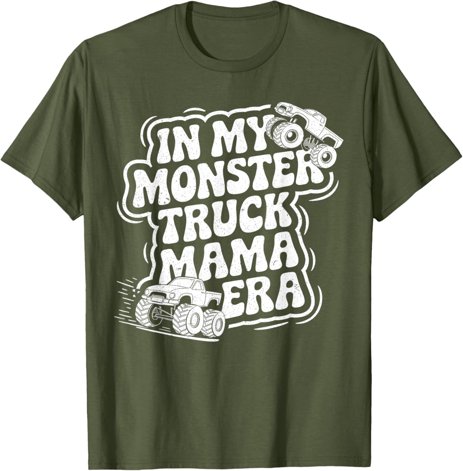 Groovy Monster Truck Mama Era T-Shirt for Fun Loving Moms on Mother's Day - 6