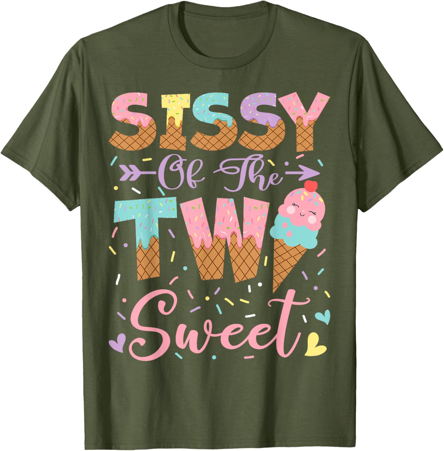 Sweet 2nd Birthday Summer Ice Cream T-Shirt for Girls – Fun & Cute Design - 6