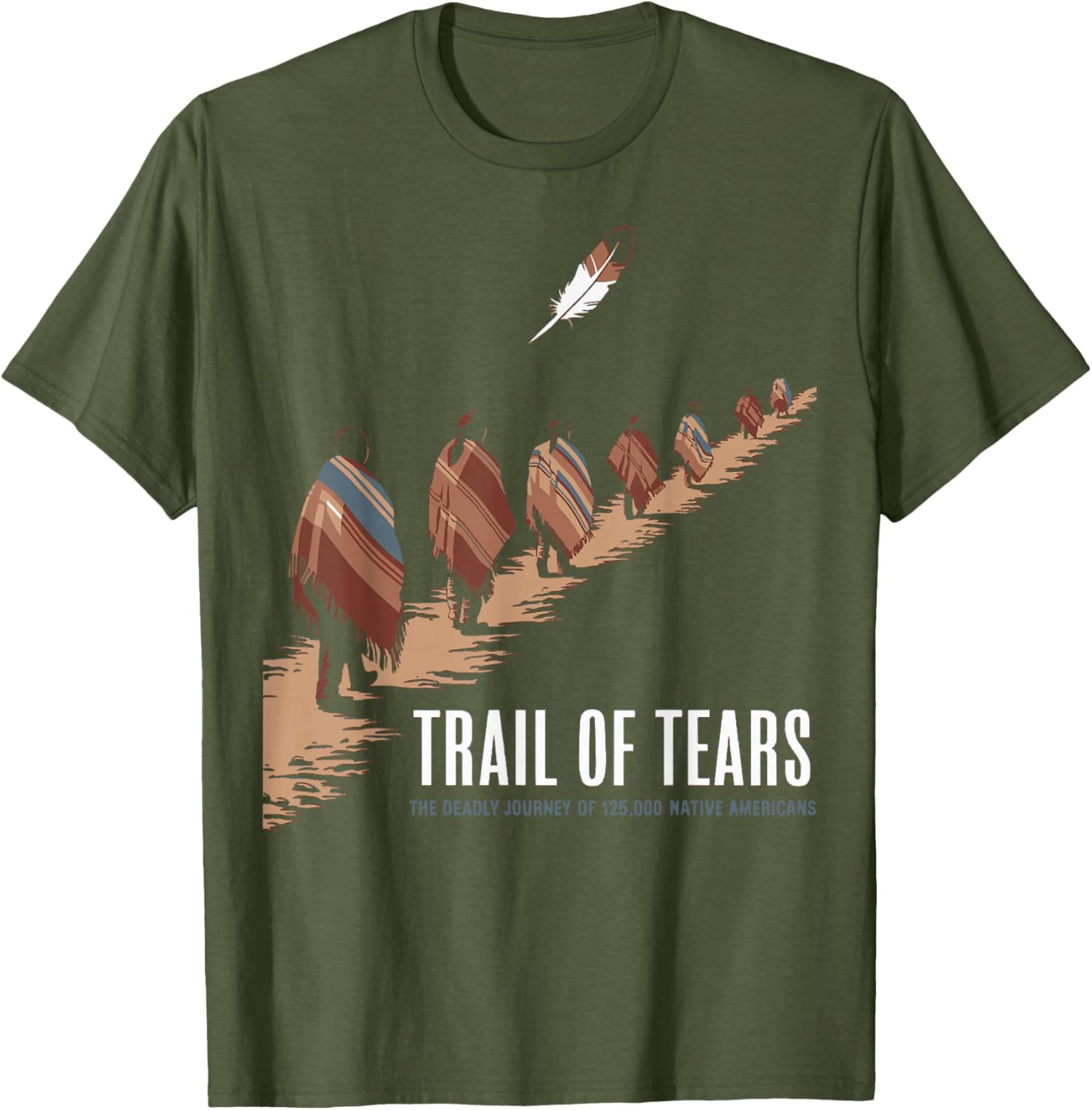 Trail Of Tears Native American Journey T-Shirt for Comfort and Style - 14