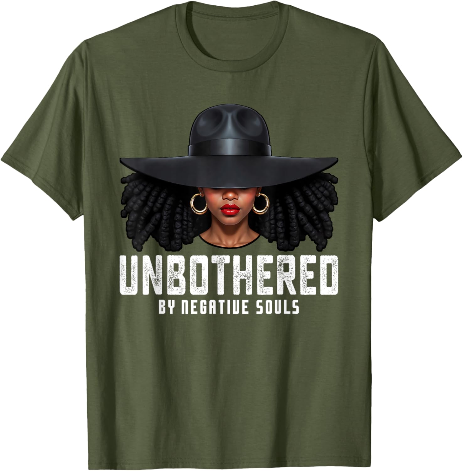 Unbothered Sassy Black Queen T-Shirt for African American Women and Girls - 24