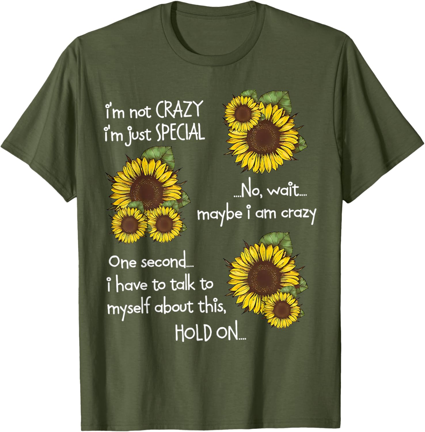 Sunflower I'm Not Scary Just Special Funny T-Shirt for Unique Style - 5