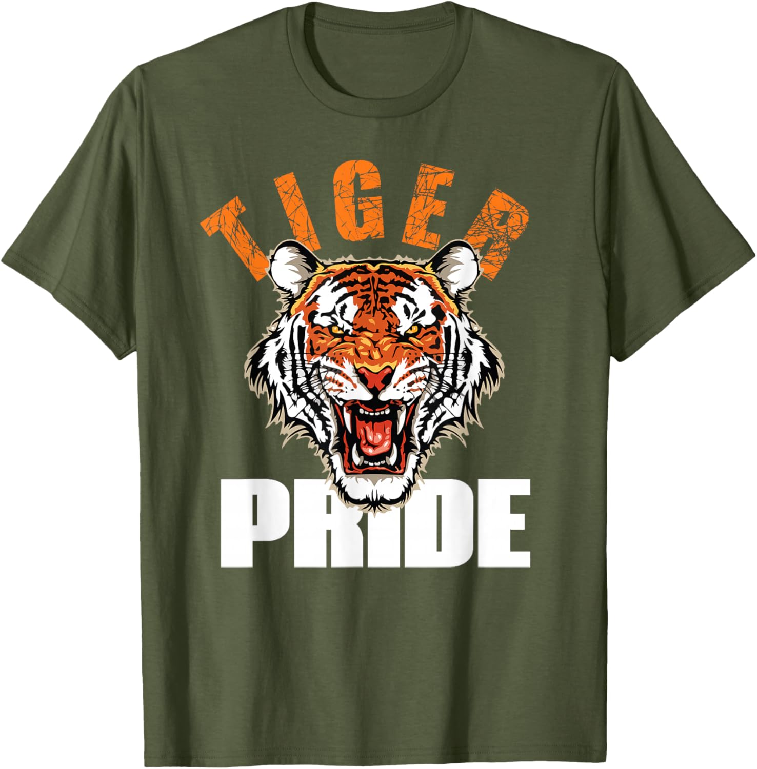 Retro Vintage Tiger Pride Mascot T-Shirt for School Sports Team Fans - 10
