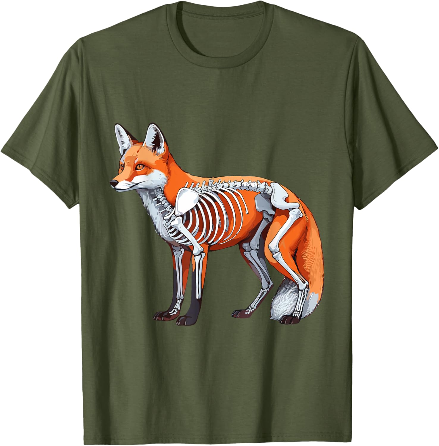X-ray Fox Body Anatomy Radiography Skeleton T-Shirt for Anatomy Lovers - 18