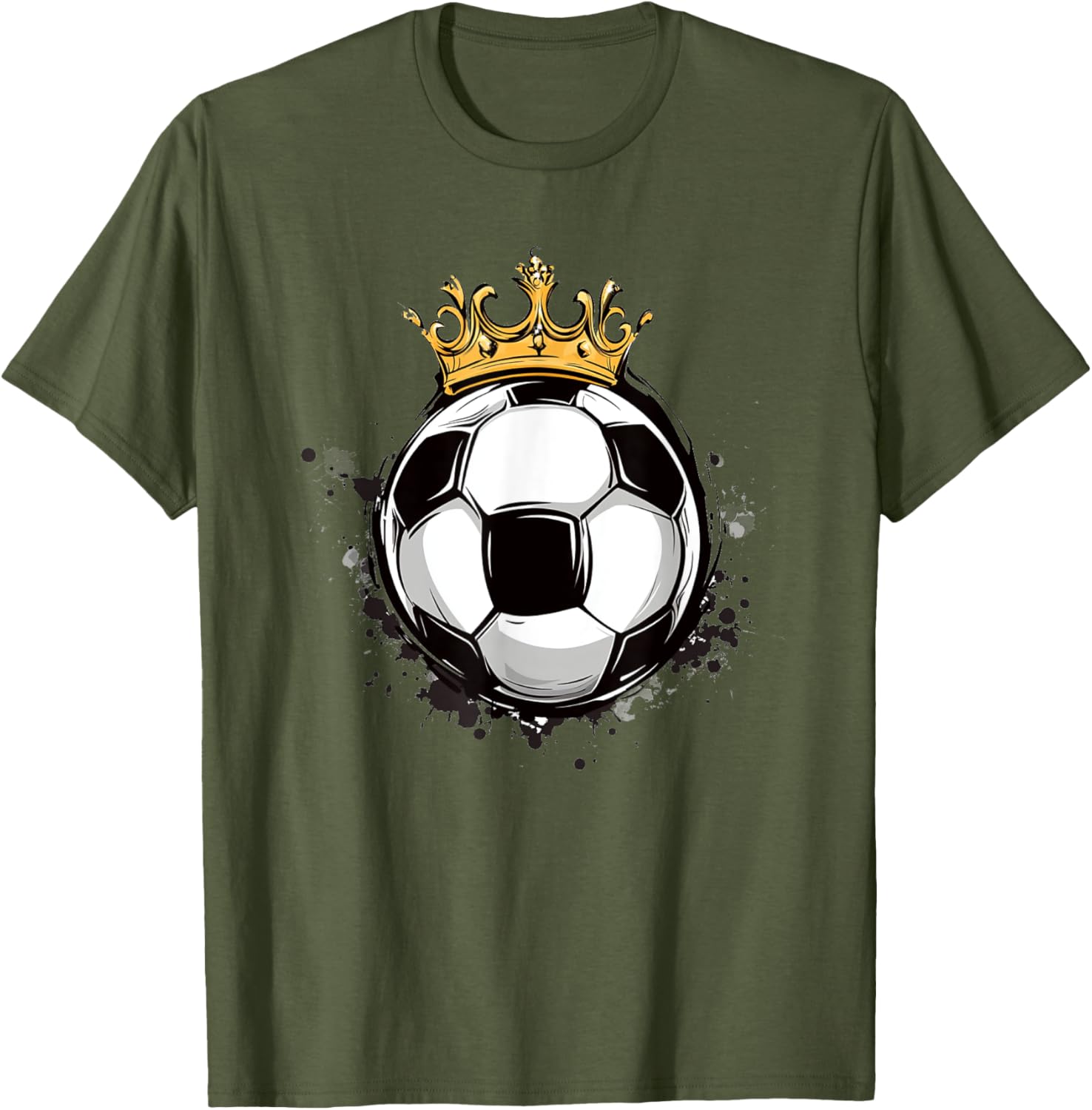 Soccer Royalty T-Shirt with Crowned Ball for Kids - Stylish Sports Wear - 7