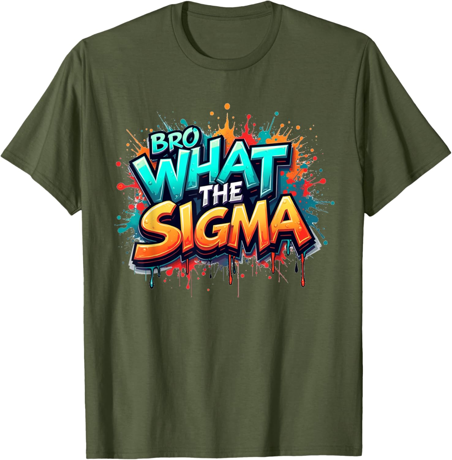 Bro What The Sigma Funny T-Shirt for Kids and Teens - Meme Quote Apparel - 19
