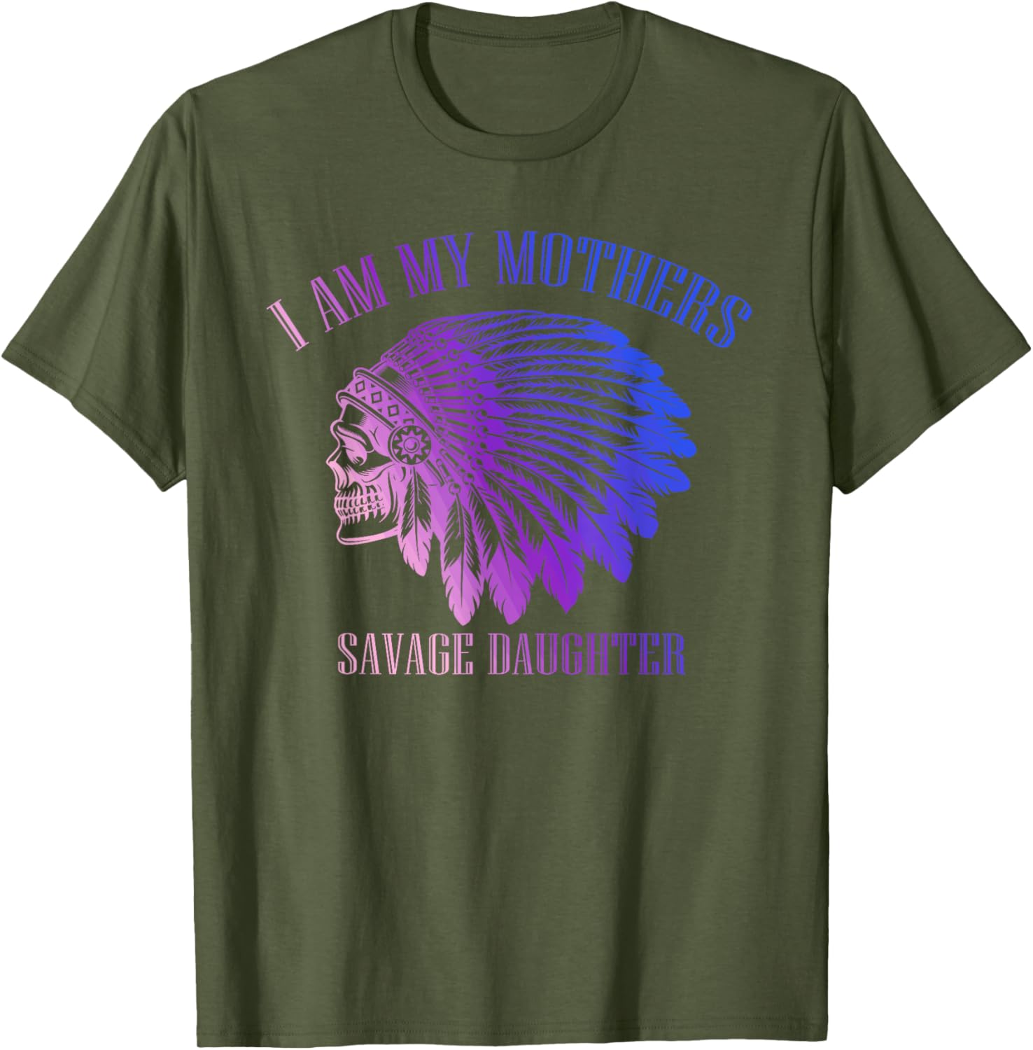 Savage Daughter Apache Skull T-Shirt for Bold Mother-Daughter Style - 2