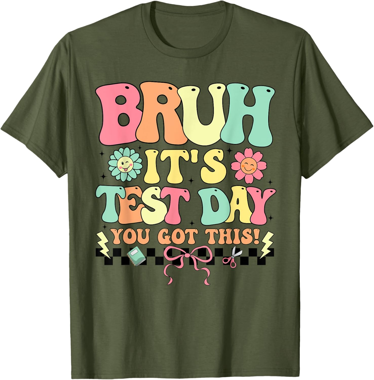 Teacher Student Testing Day T-Shirt - Motivational Test Day Apparel - 19