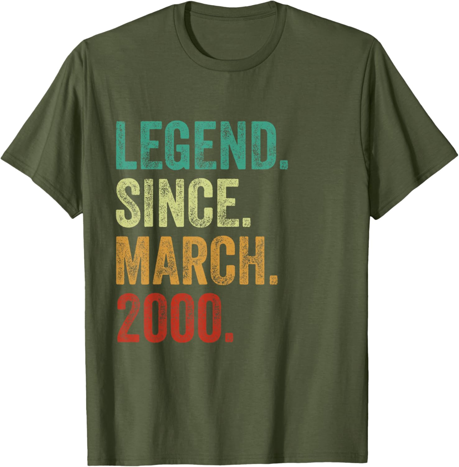 25th Birthday T-Shirt Celebrating 25 Years of Legend Since 2000 - 12