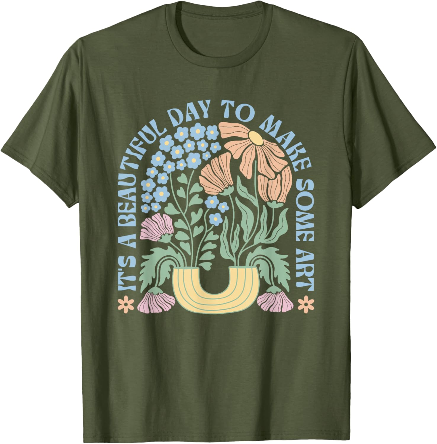 Artistic Gift T-Shirt It's a Beautiful Day to Create for Artists - 17