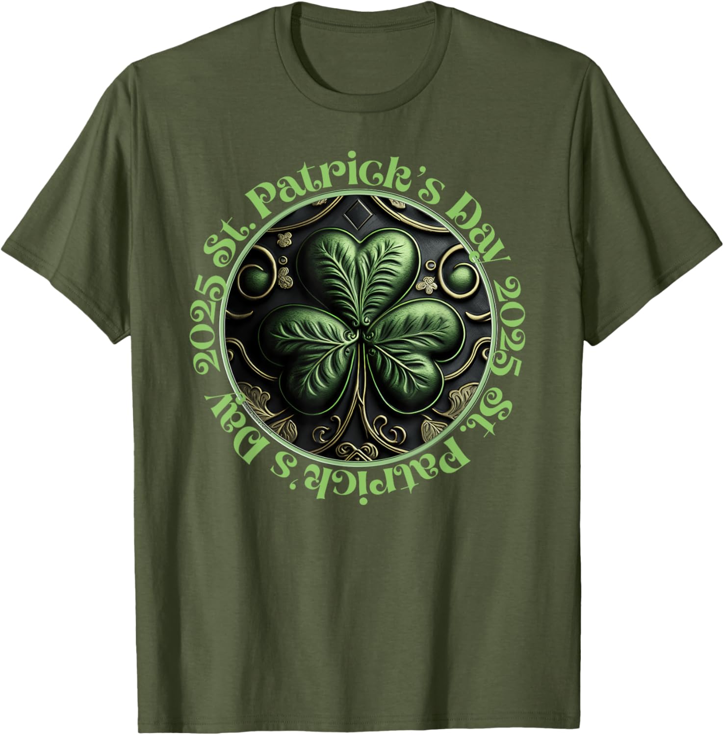 Cool Irish Shamrock St. Patrick's Day 2025 T-Shirt for Festive Fun - 3