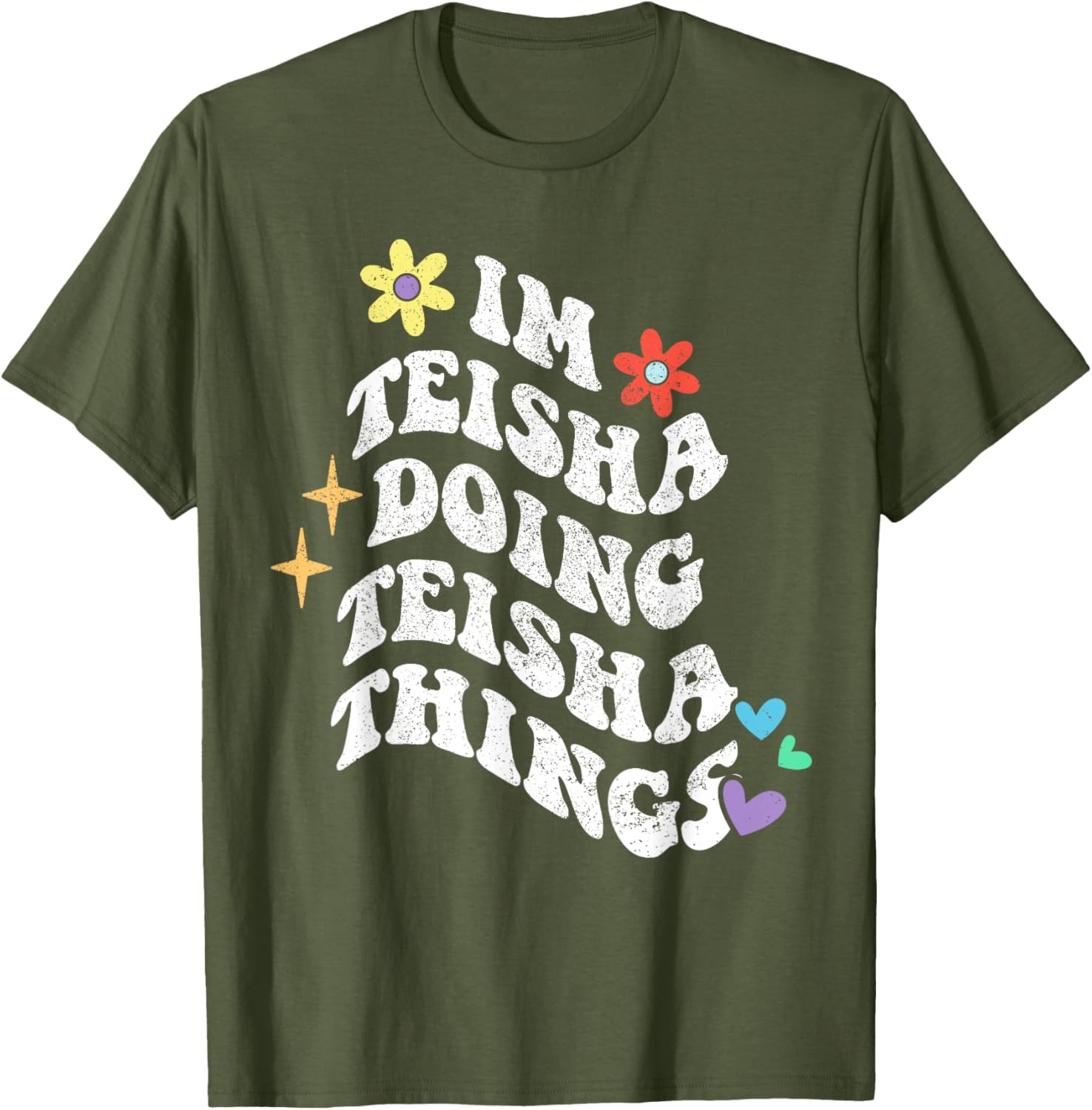 Retro Groovy Teisha Doing Teisha Things Funny Mother's T-Shirt - 22
