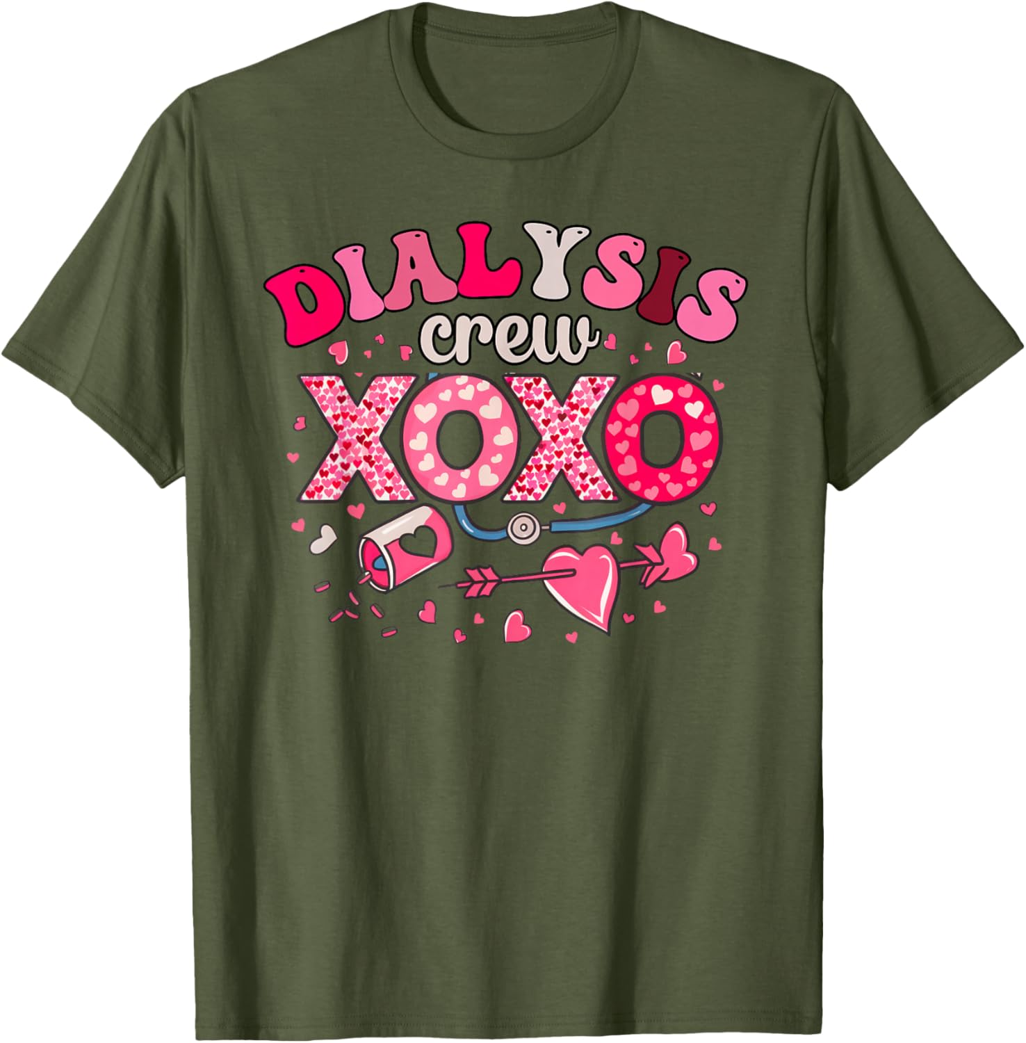 XOXO Dialysis Nurse Valentine's Day T-Shirt for Caregivers 2025 - 13