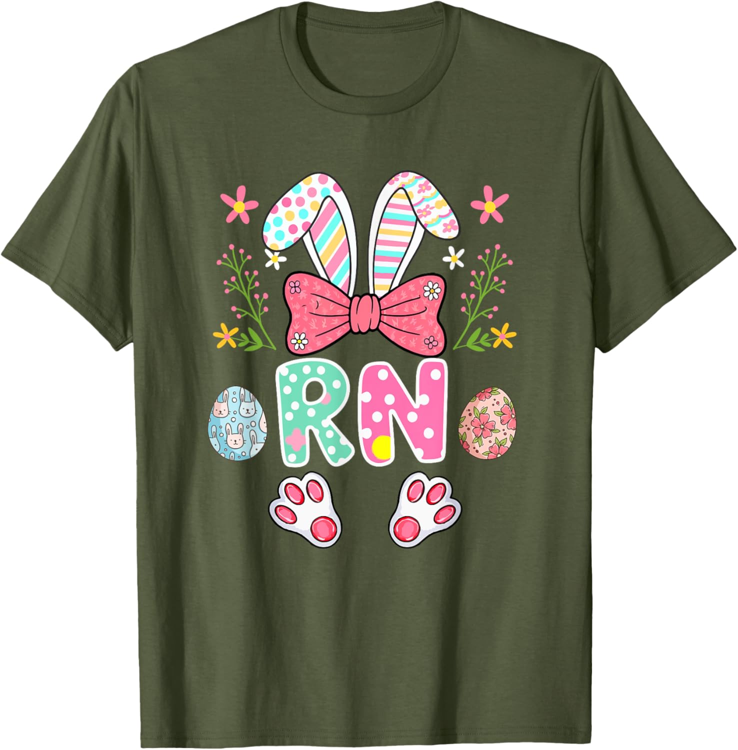 RN Job Easter Bunny Women's Costume T-Shirt for Egg Hunting Fun - 16