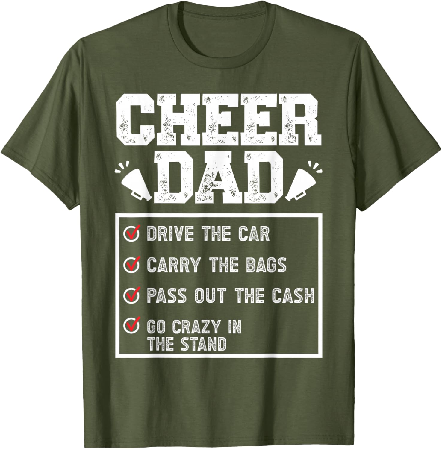 Cheer Dad T-Shirt Perfect Gift for Supportive Fathers in Style - 5