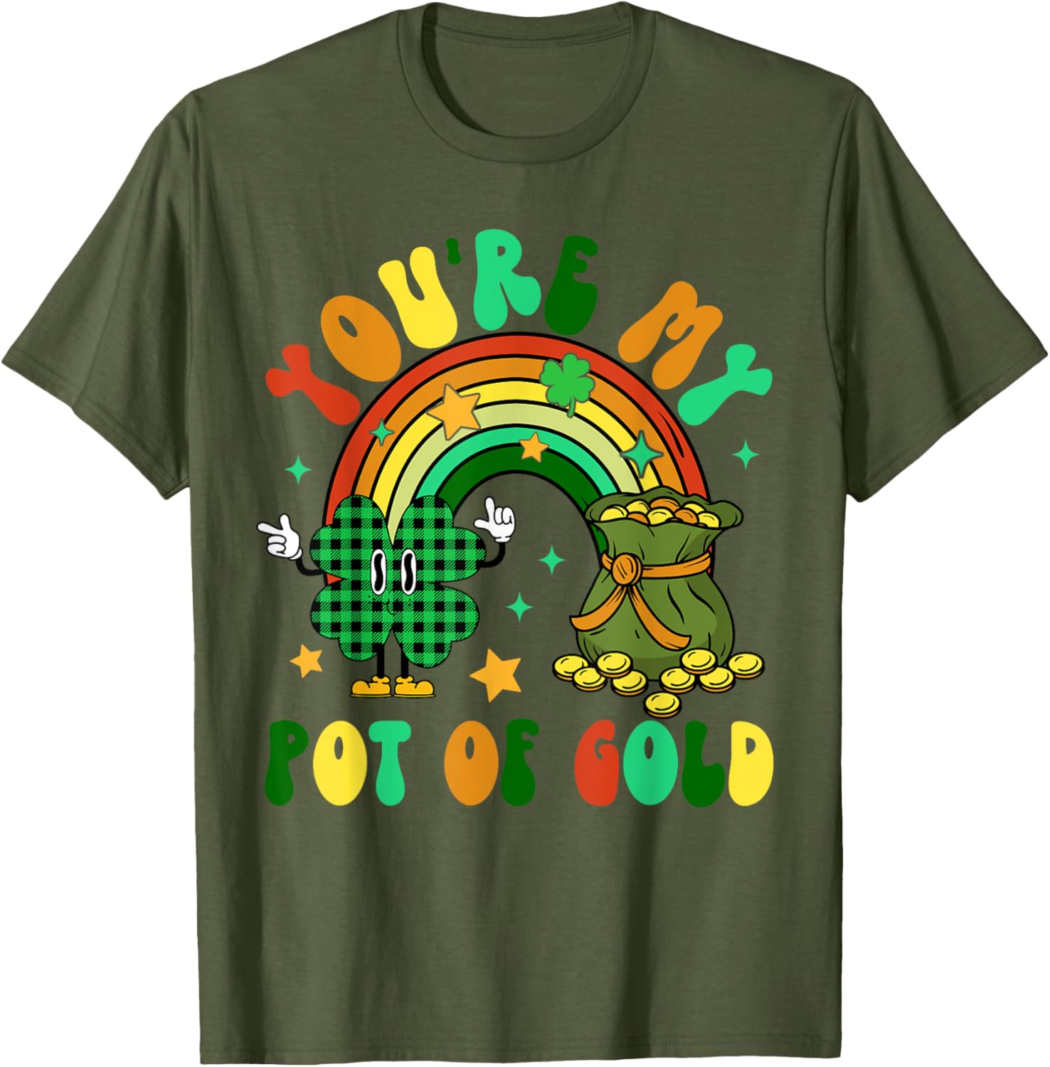 You're My Pot Of Gold Rainbow Shamrock Patrick's Day T-Shirt for Fun Celebrations - 27
