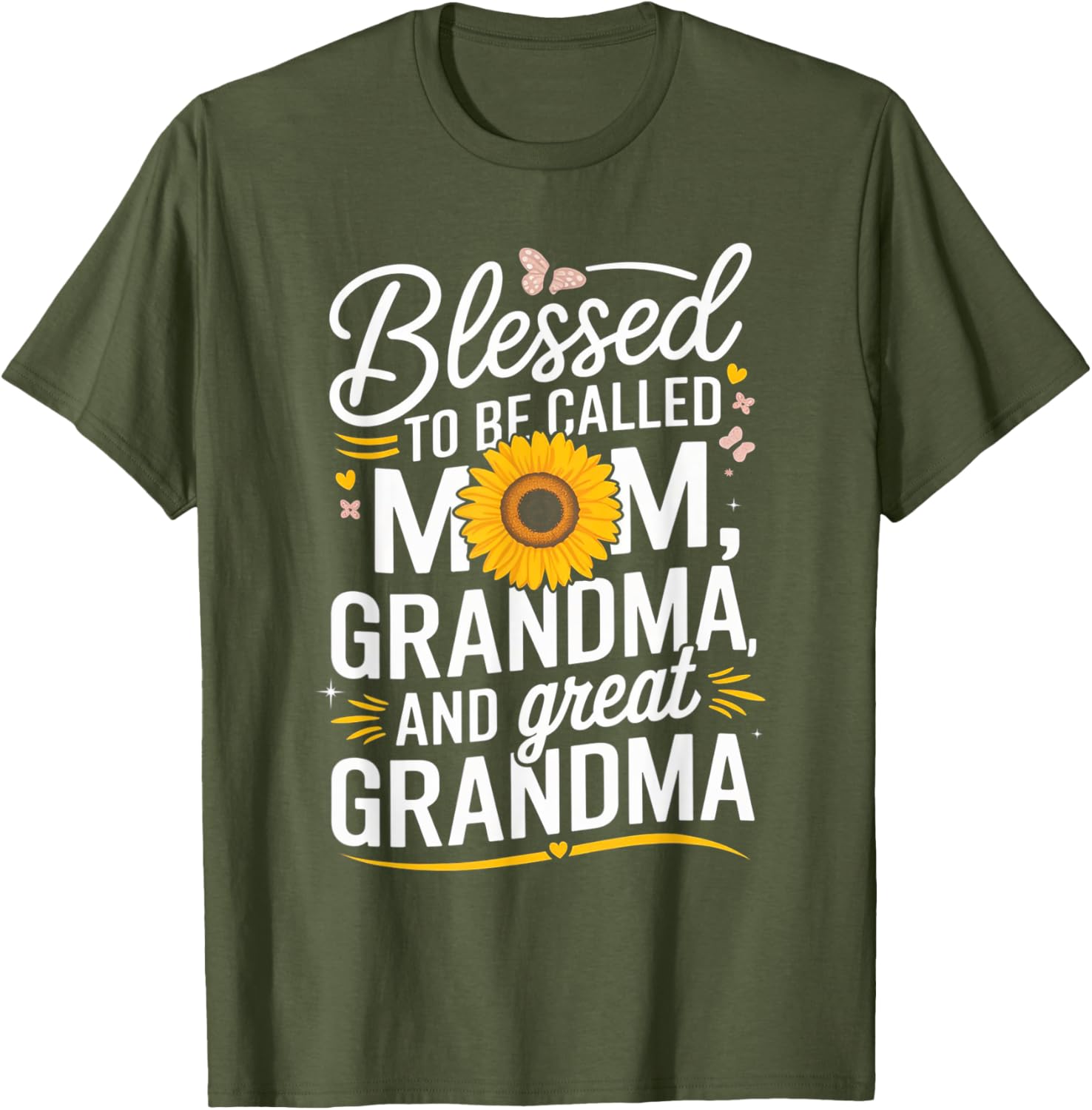 Blessed To Be Called Mom Grandma Great Grandma Mother's Day T-Shirt - 5