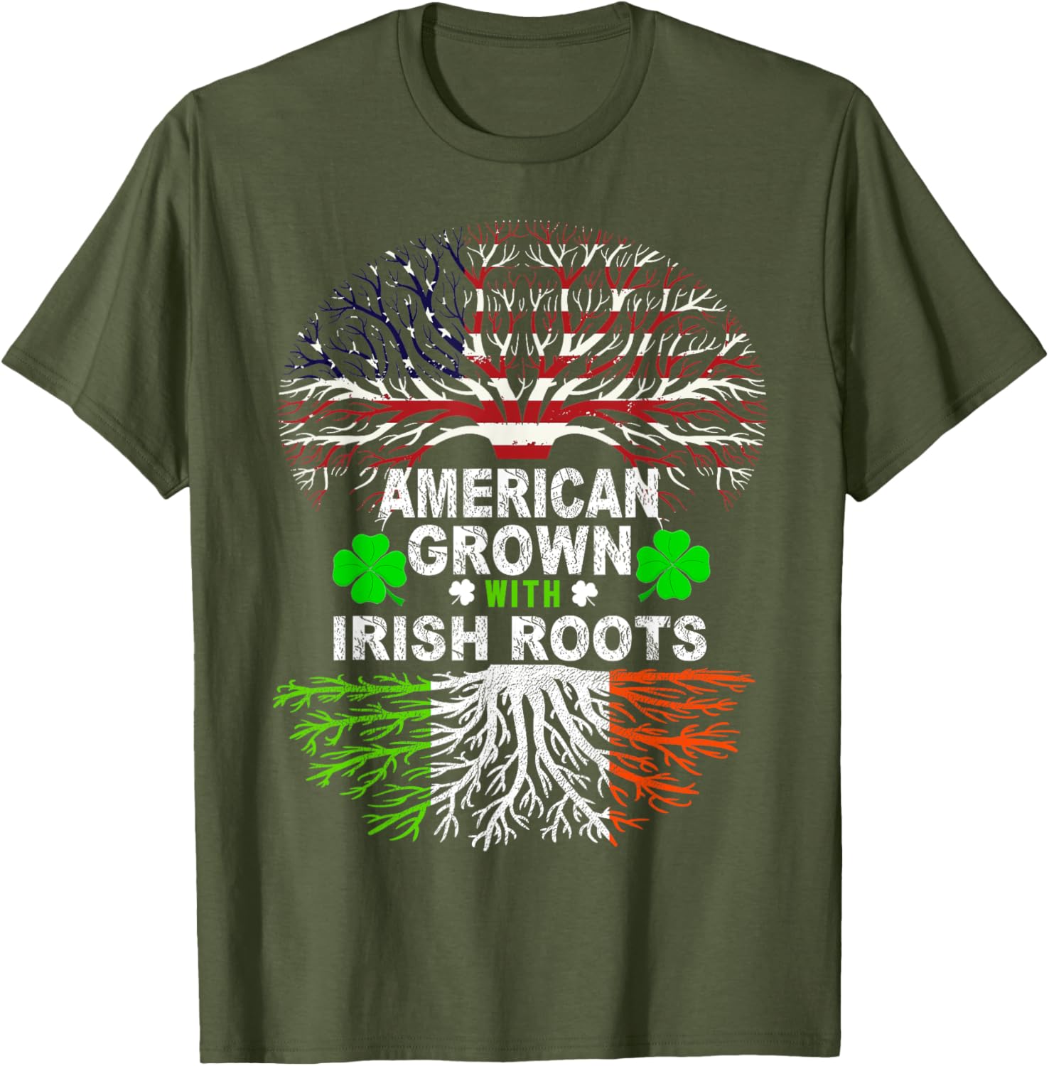 American Grown Irish Roots St. Patrick's Day T-Shirt for Festive Fun - 21