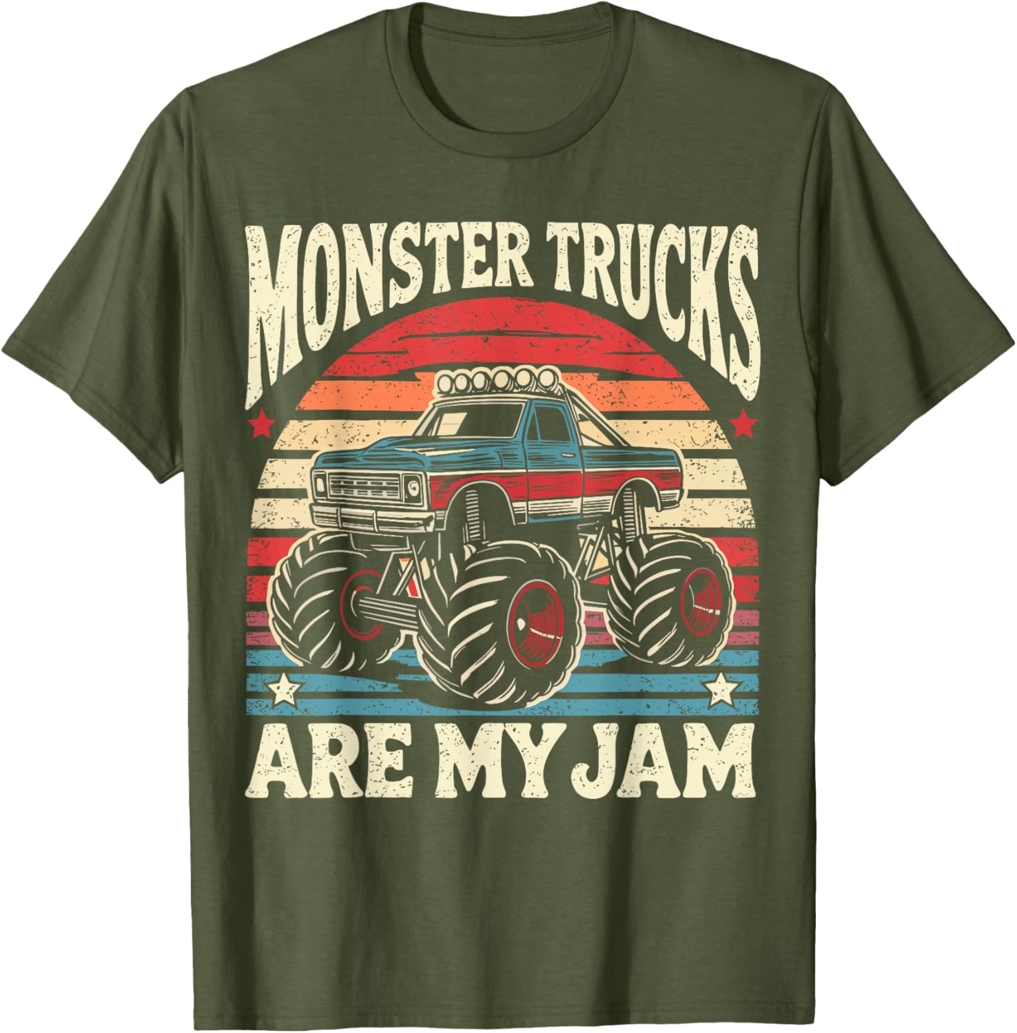 Vintage Monster Truck Enthusiast T-Shirt for Kids and Adults - 7