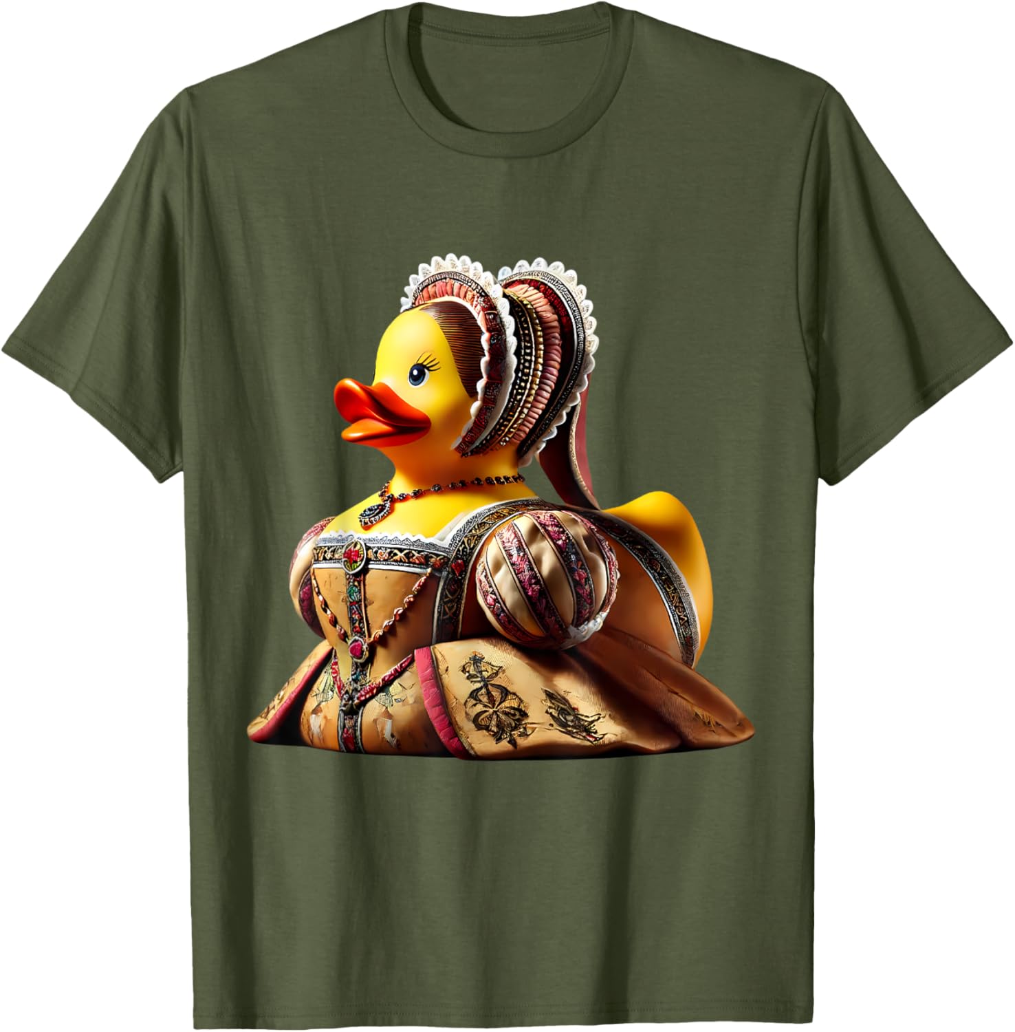 Rubber Duck Anne Boleyn T-Shirt Fun Historical Figure Apparel - 10