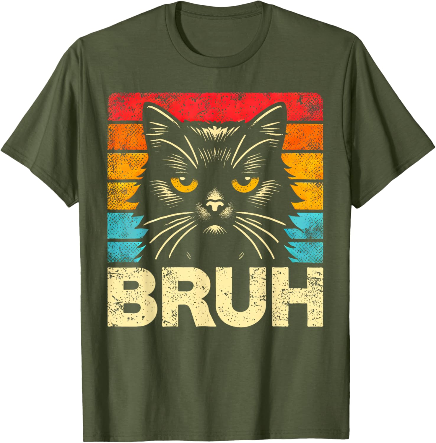 Funny Cat Bruh Meme T-Shirt for Boys, Girls, Kids, and Adults - 7