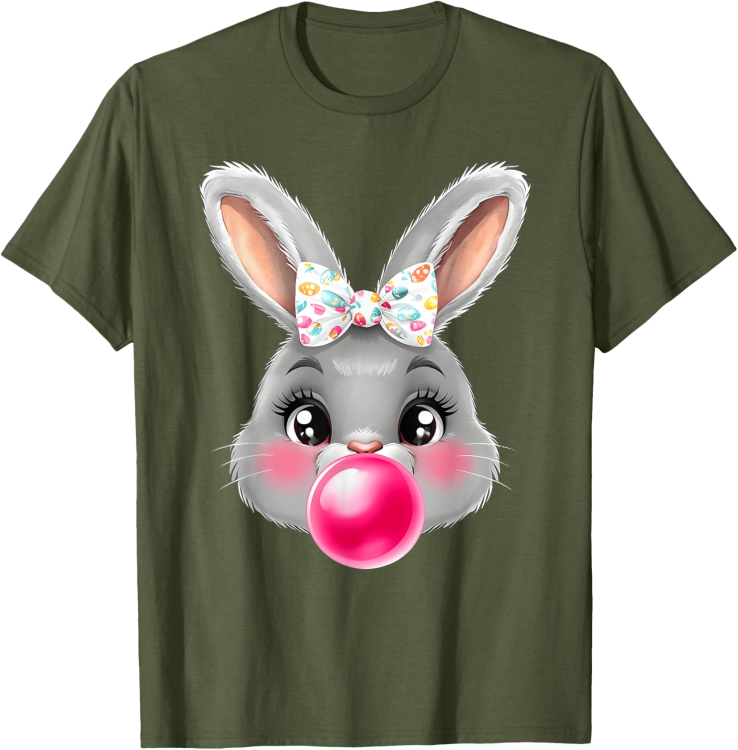 Adorable Bunny Rabbit T-Shirt with Bow Glasses for Cute Style Lovers - 4