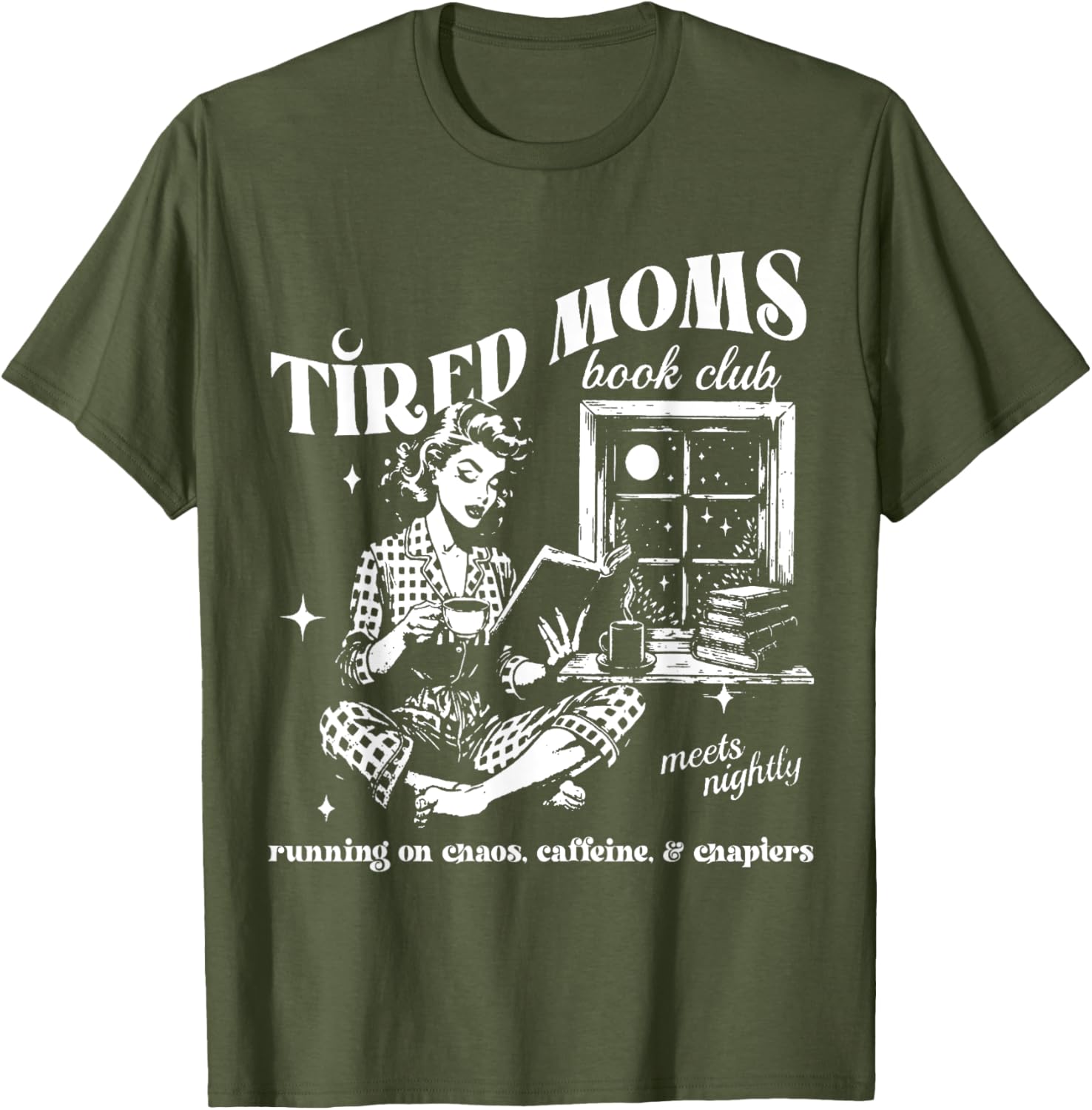 Tired Moms Book Club T-Shirt for Book Lovers Perfect Mother's Day Gift - 8