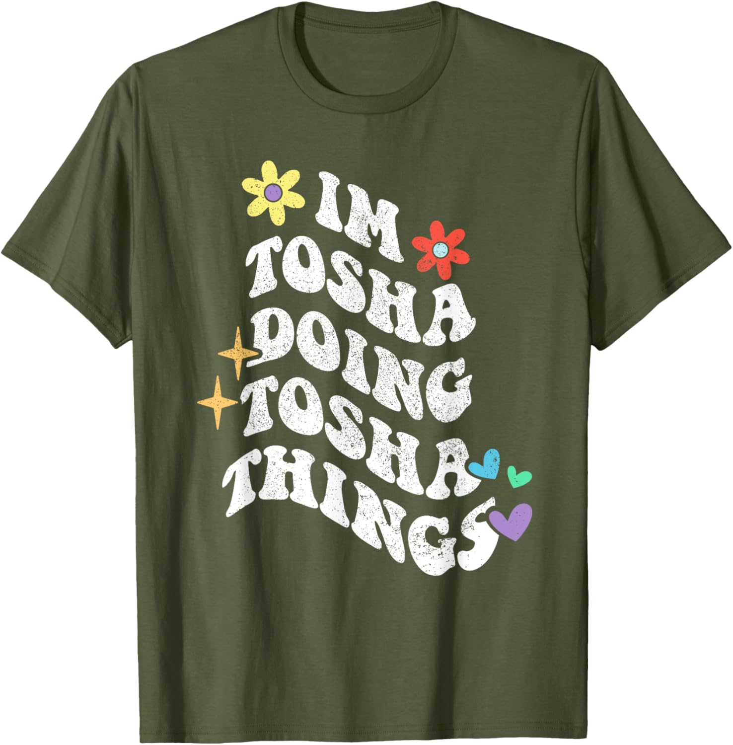 Retro Groovy T-Shirt for Moms Doing Tosha Things - Fun Mothers Day Gift - 9