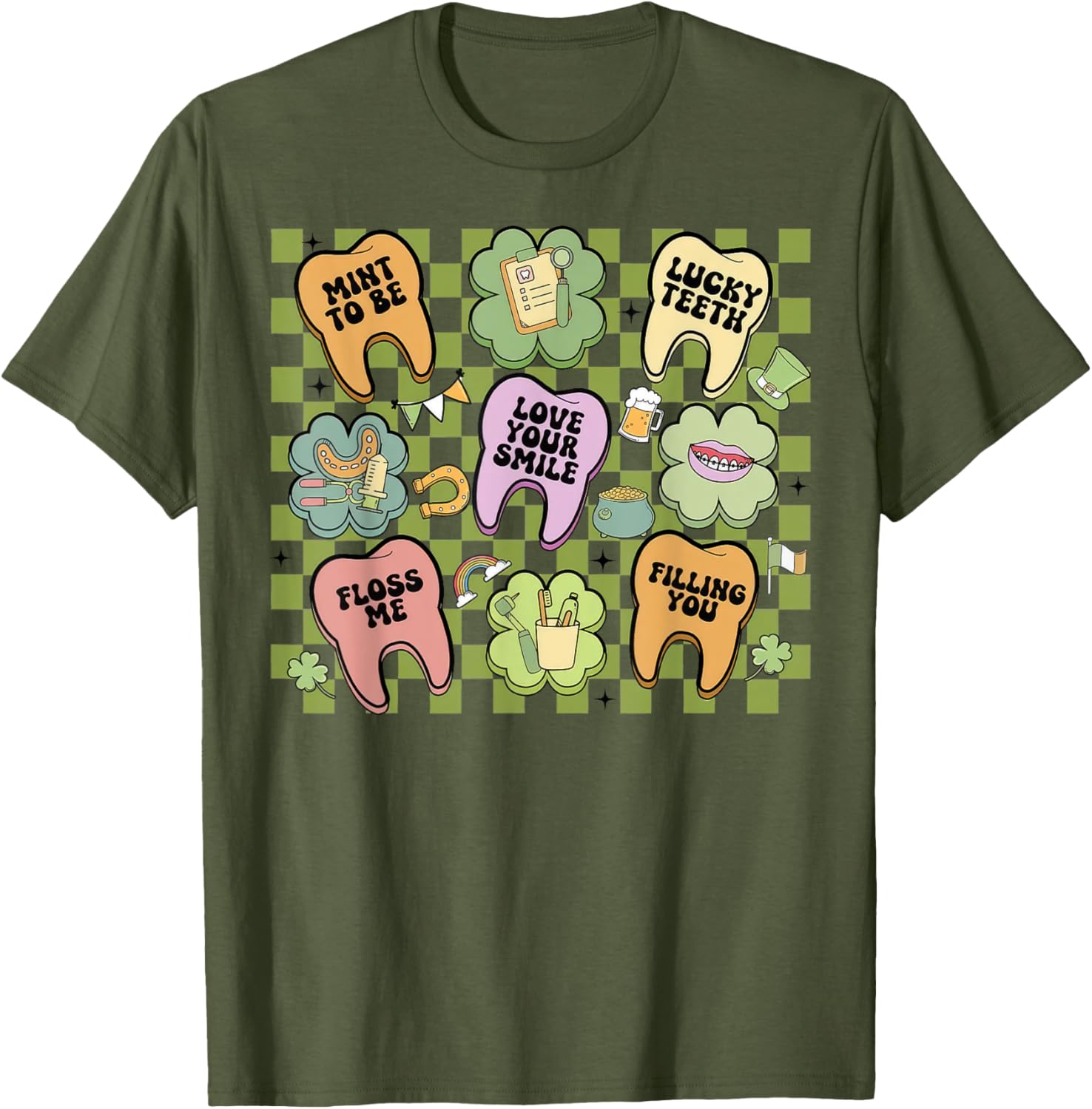 Retro Irish Dentist T-Shirt for St Patrick's Day Dental Squad Fun - 2