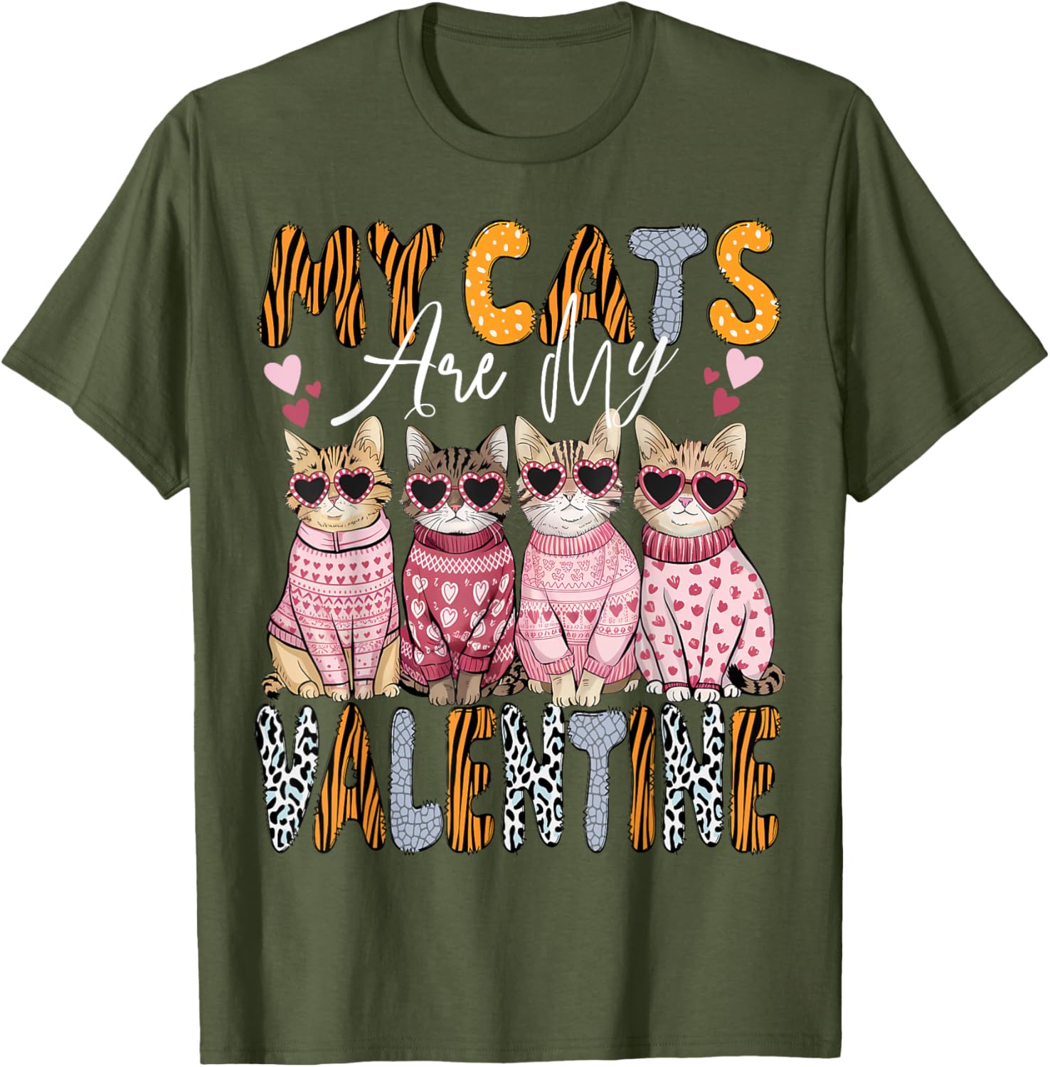 Cute Cat Valentine T-Shirt for Kitten Lovers - Perfect for All Ages - 10
