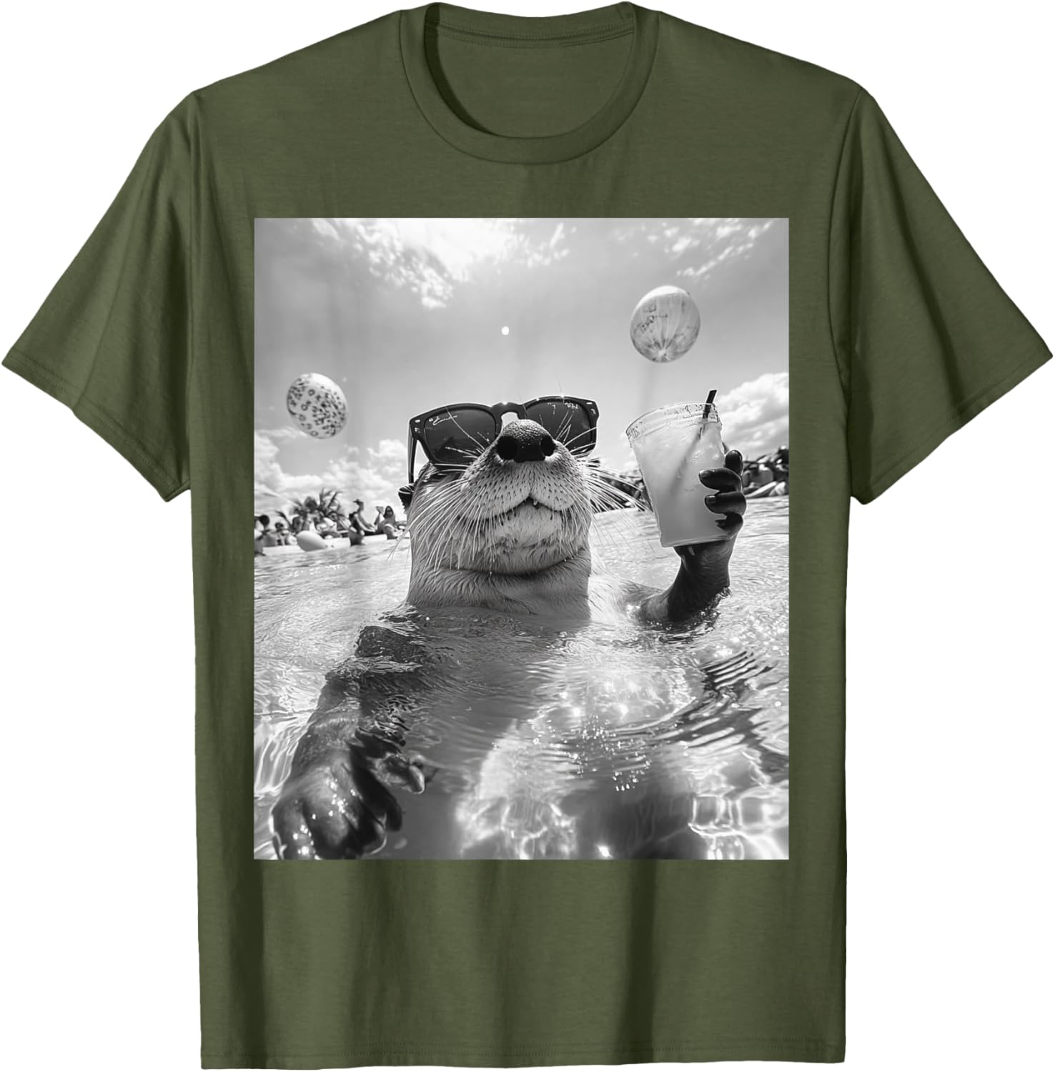 Cool Otter Selfie T-Shirt for Fun and Stylish Casual Wear - 2