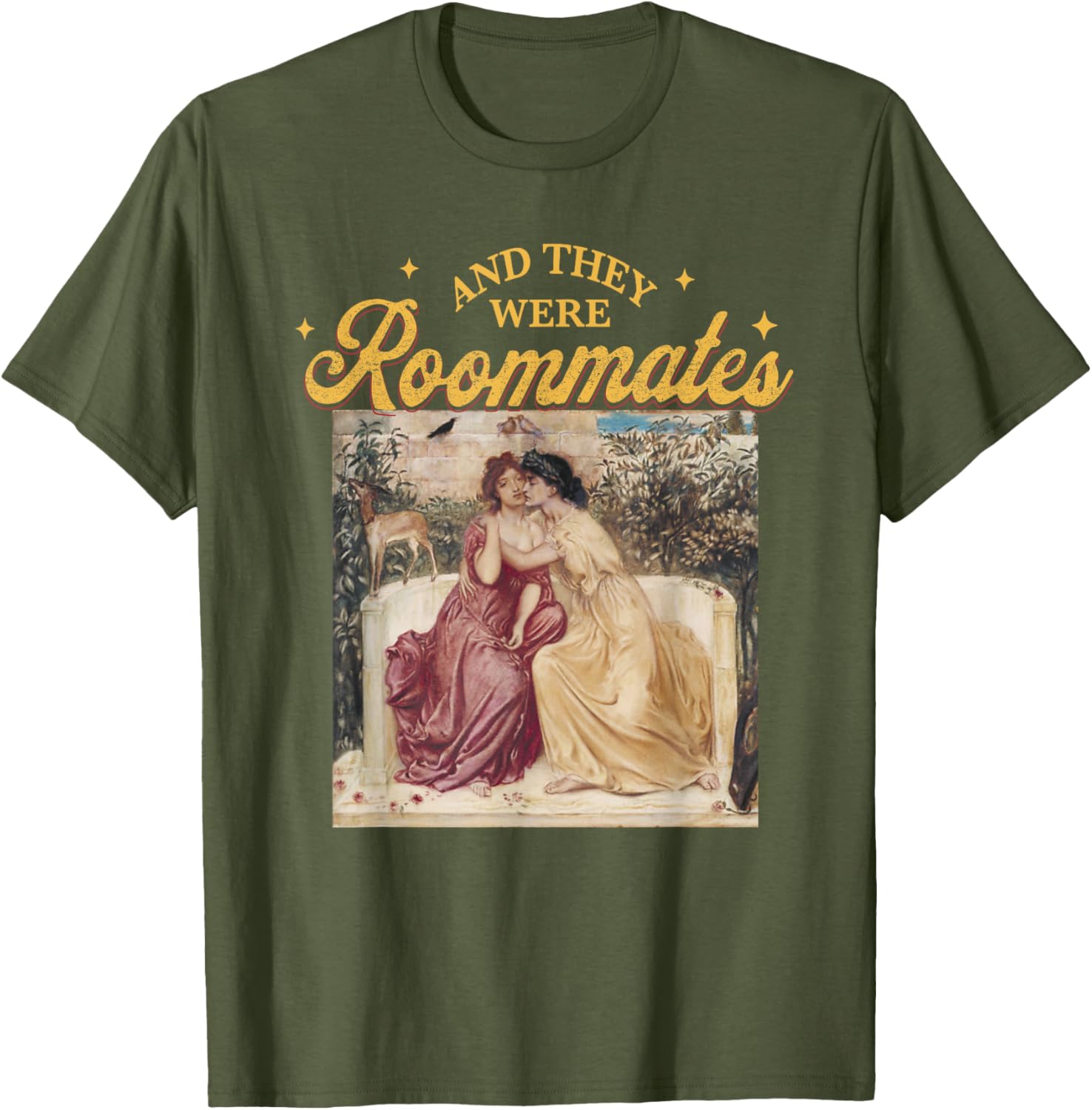 Vintage And They Were Roommates Lesbian Pride Month T-Shirt for All - 15