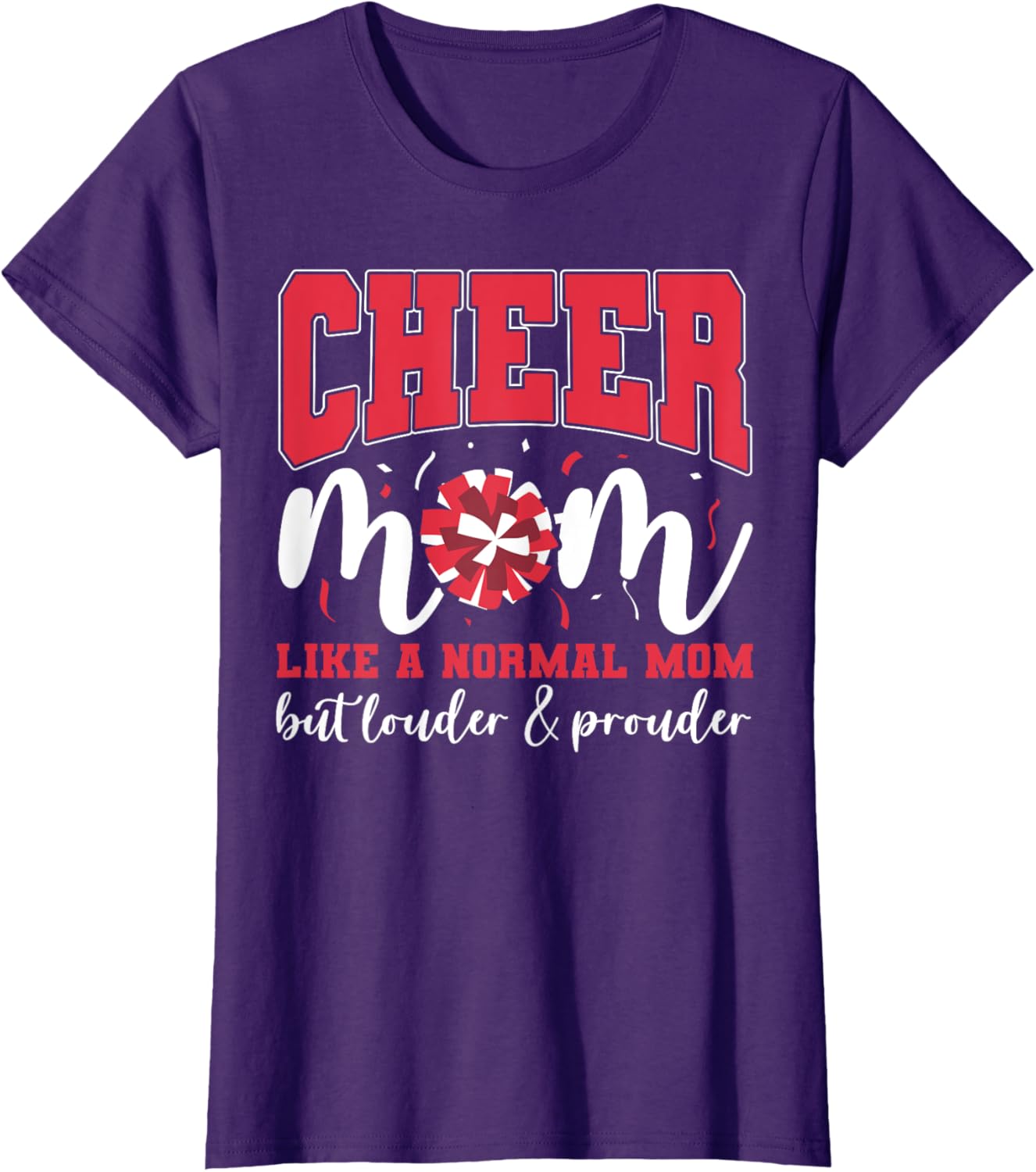 Cheer Mom T-Shirt Perfect for Supportive Moms on Game Day - 4