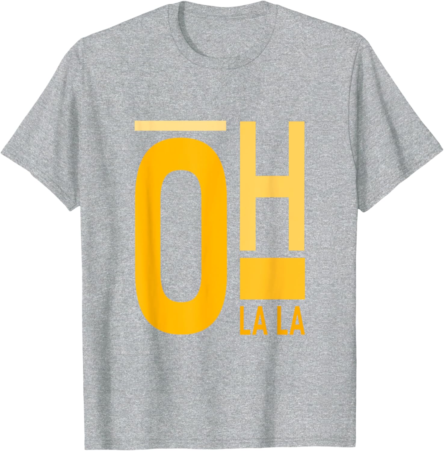 University Varsity Gold Oh La La T-Shirt for Stylish Students and Fans - 4