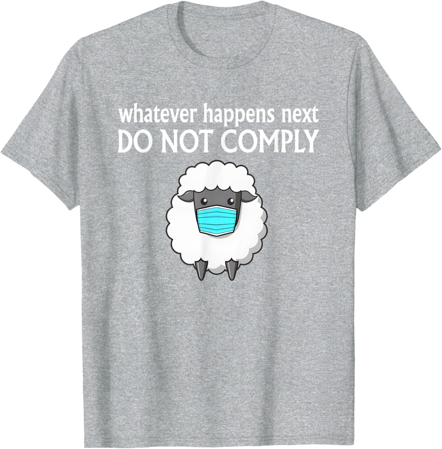 Sheep Mask Do Not Comply T-Shirt for Unique Fashion Lovers - 4
