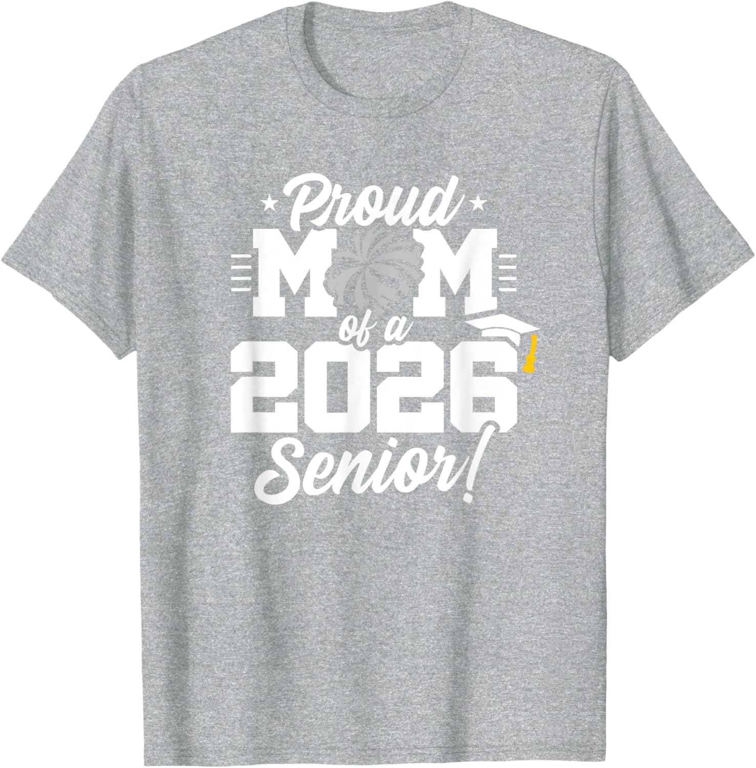 Class of 2026 Senior Cheerleader T-Shirt for Cheer Moms and Fans - 28