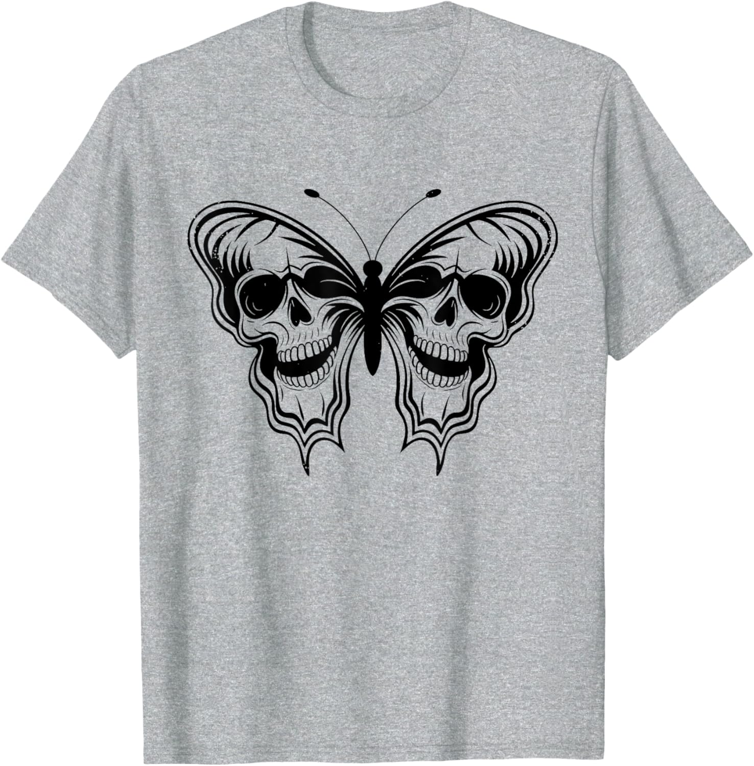 Halloween Butterfly Skulls T-Shirt for Men and Women - Spooky Style - 13