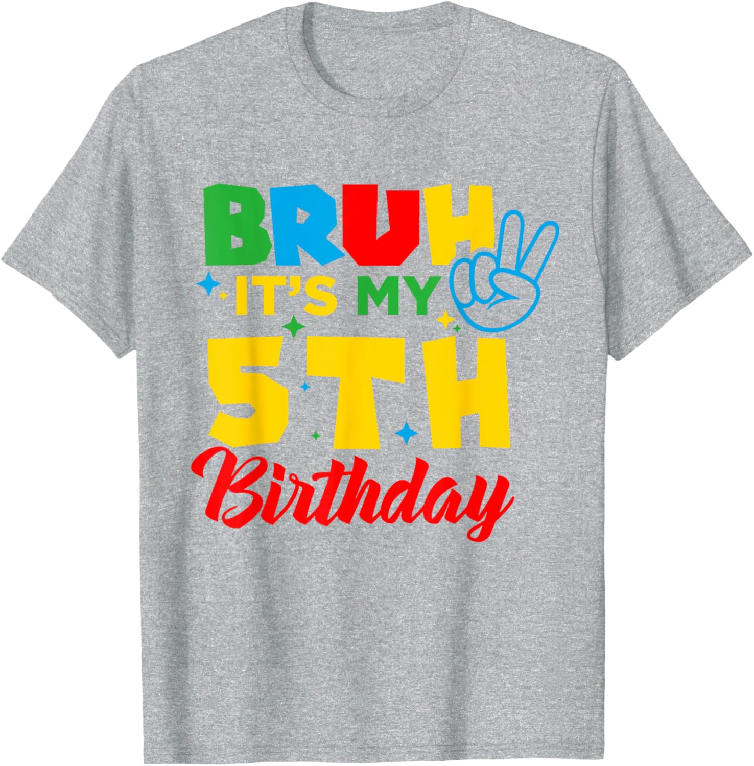 Bruh I'm 5 Gamer T-Shirt for 5th Birthday Celebration Fun! - 23