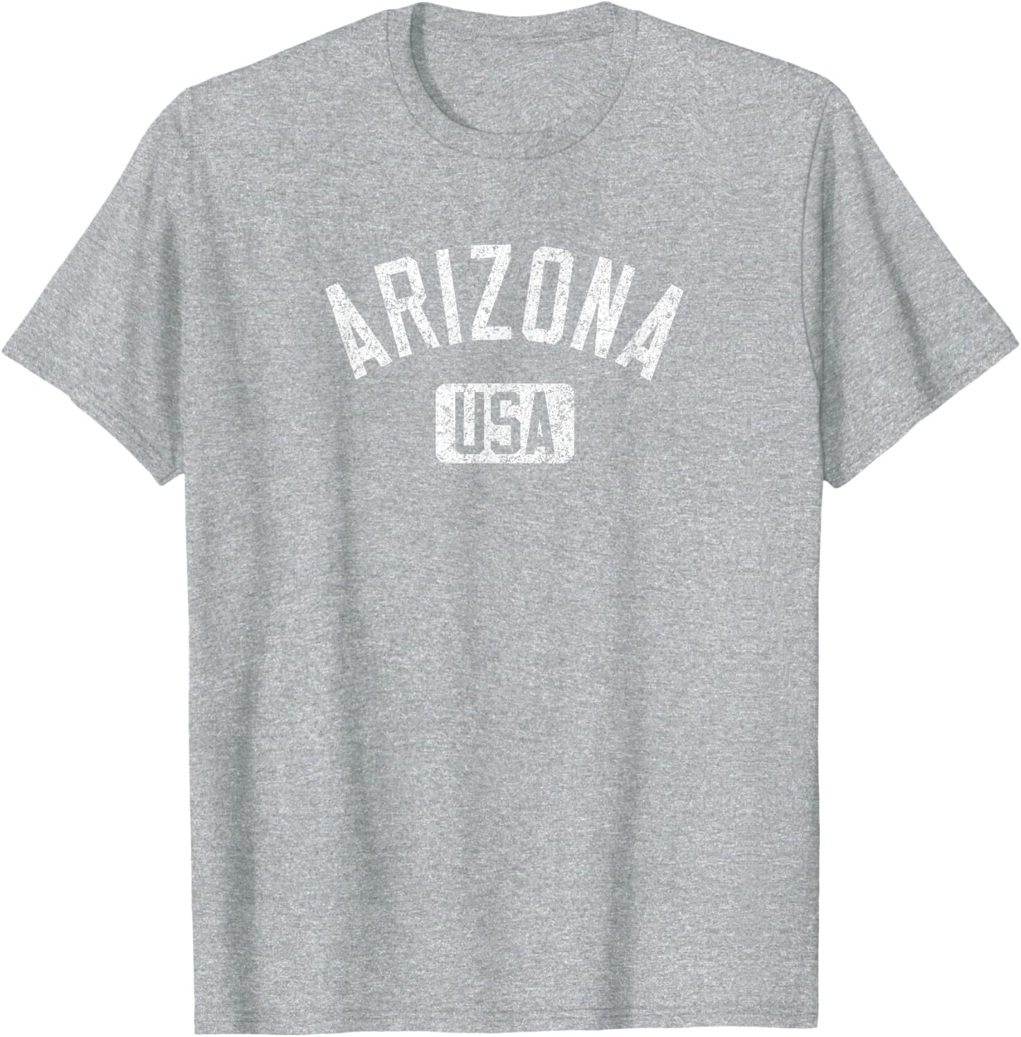 Arizona USA Distressed White Print T-Shirt for Comfortable Casual Style - 21