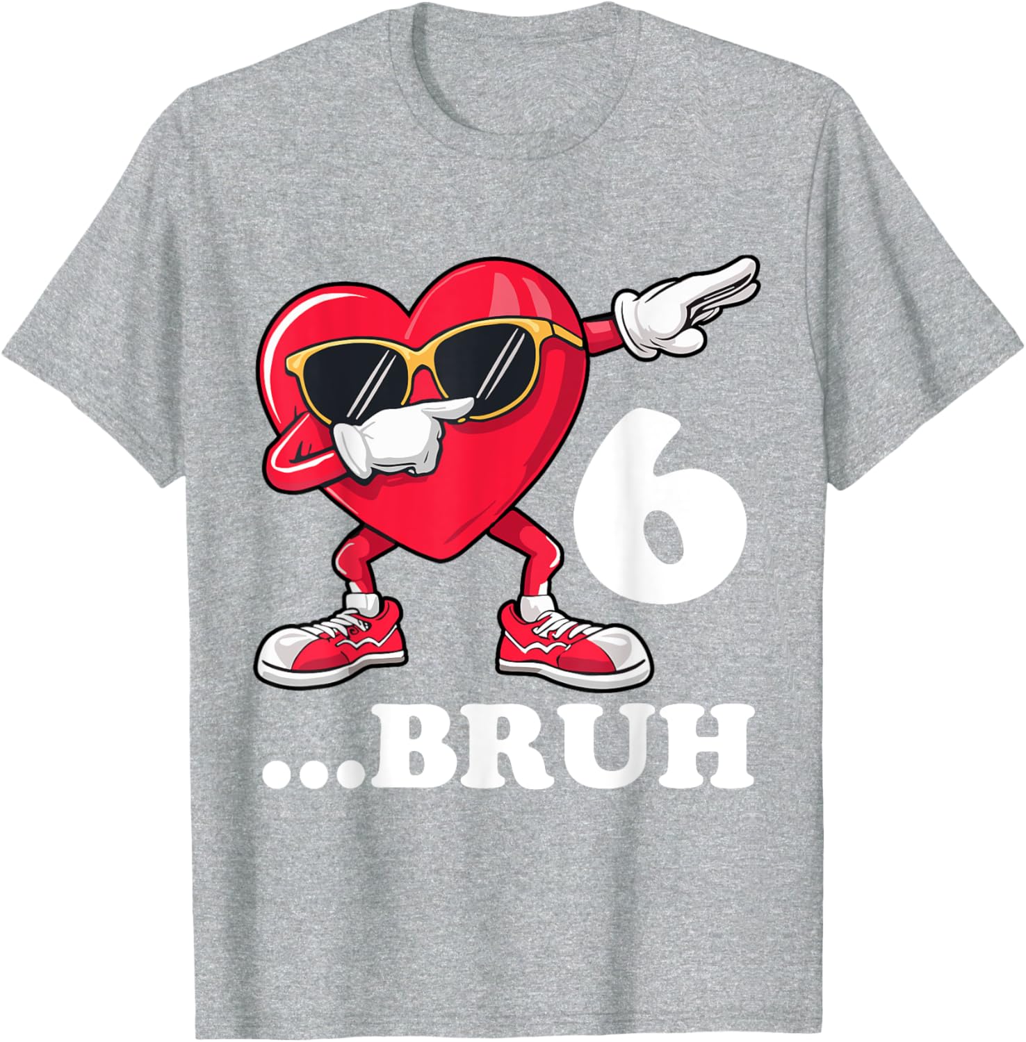 Bruh Dabbing Birthday Boy T-Shirt for 6 Year Old Fun Celebration Gear - 7