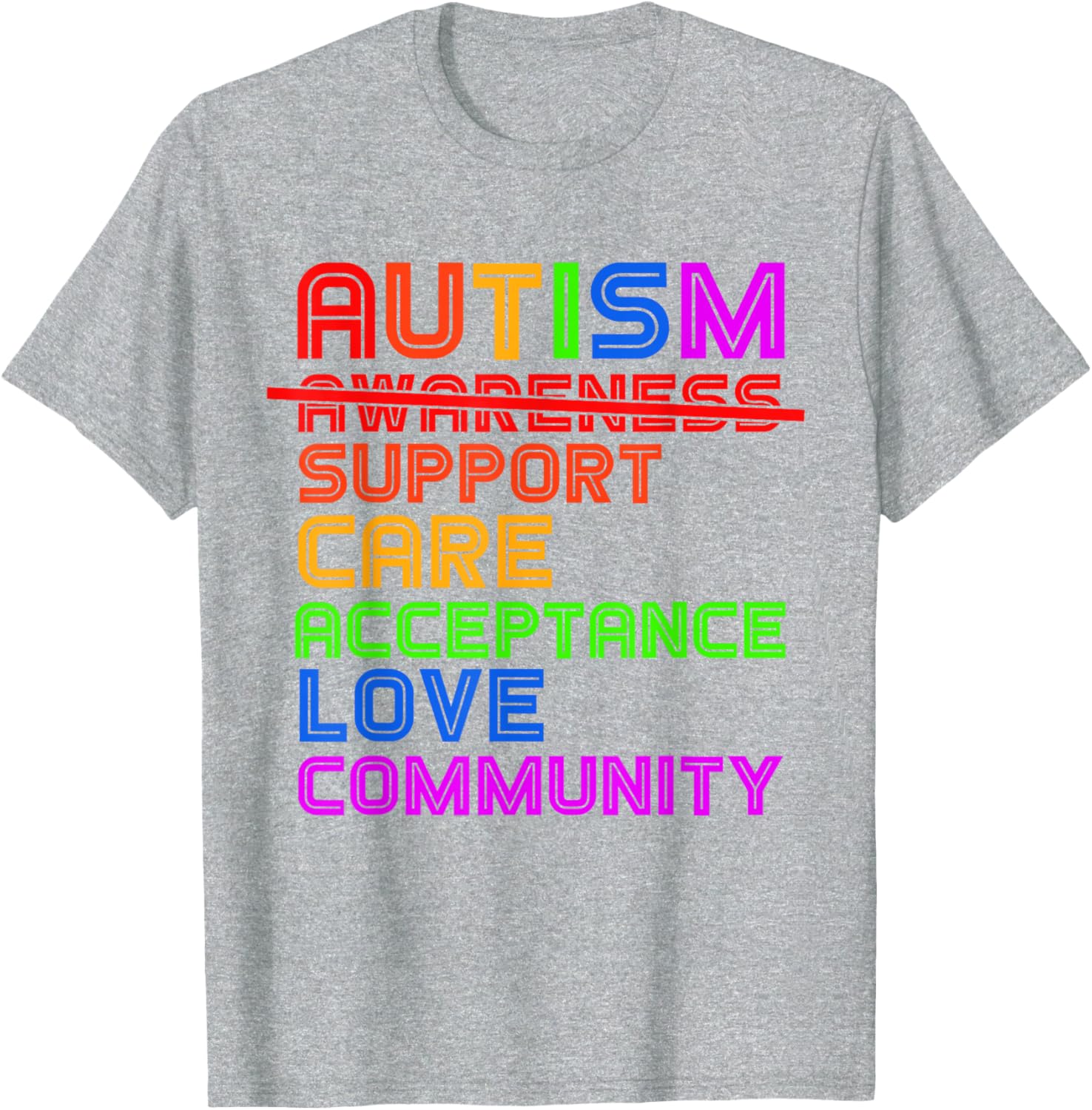 Autism Awareness T-Shirt for Men, Women, and Kids - Support Acceptance - 4