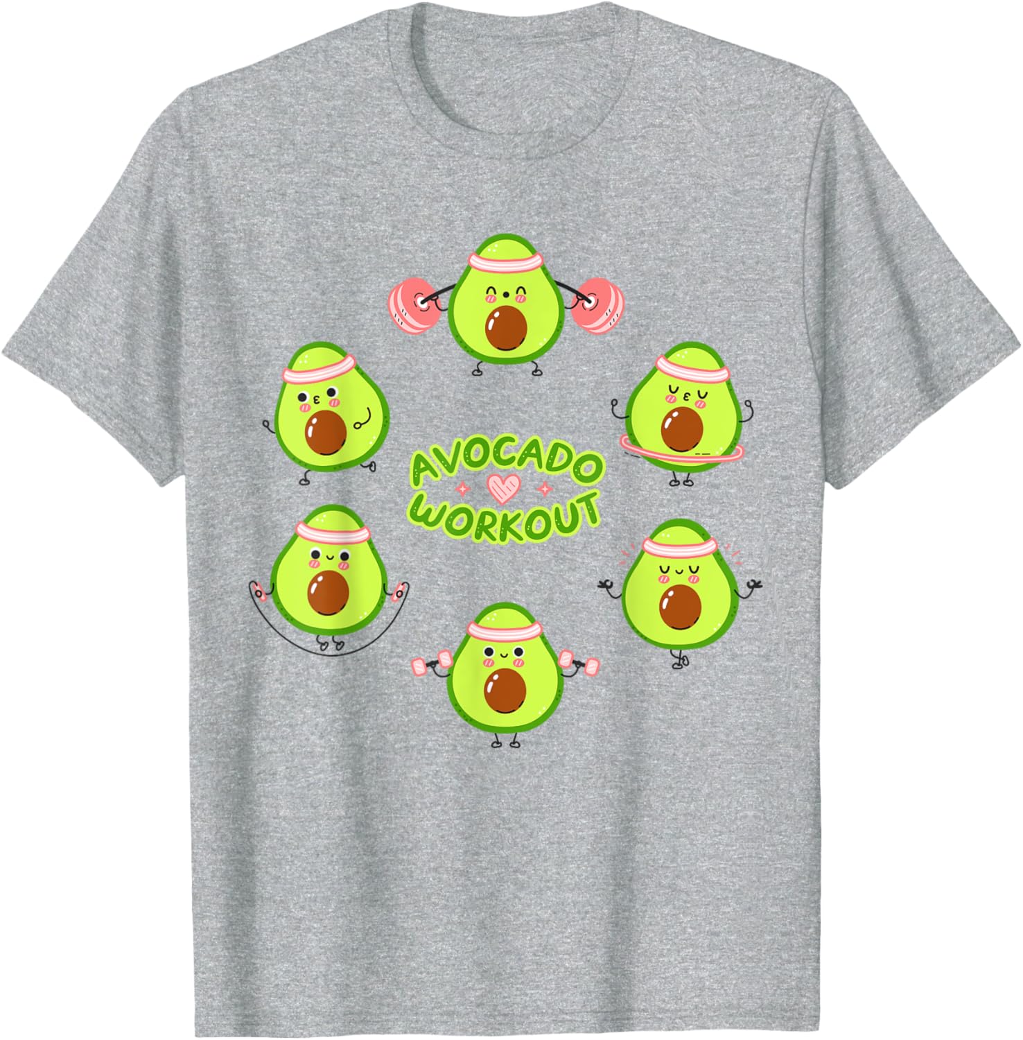 Avocado Workout Guacamole T-Shirt for Vegan Mexican Food Lovers - 15