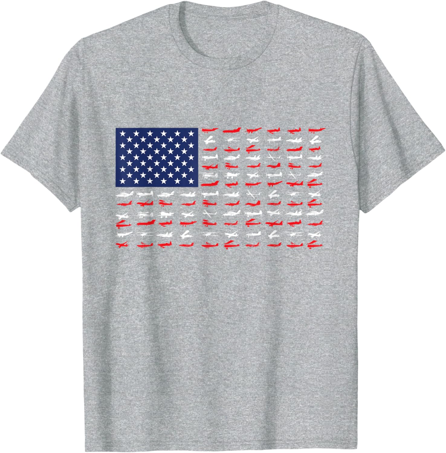 Airplane US Flag Pilot T-Shirt for Aviation Enthusiasts and Travelers - 6