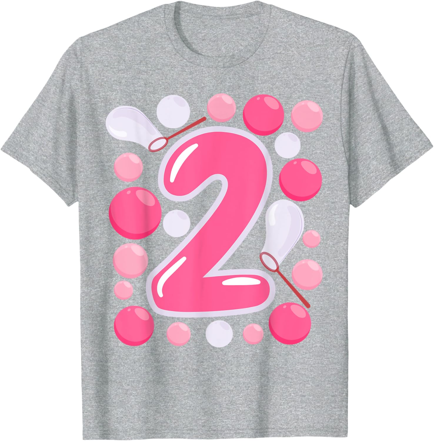 Adorable Girls 2nd Bubble Birthday Party T-Shirt for Kids Celebrations - 17
